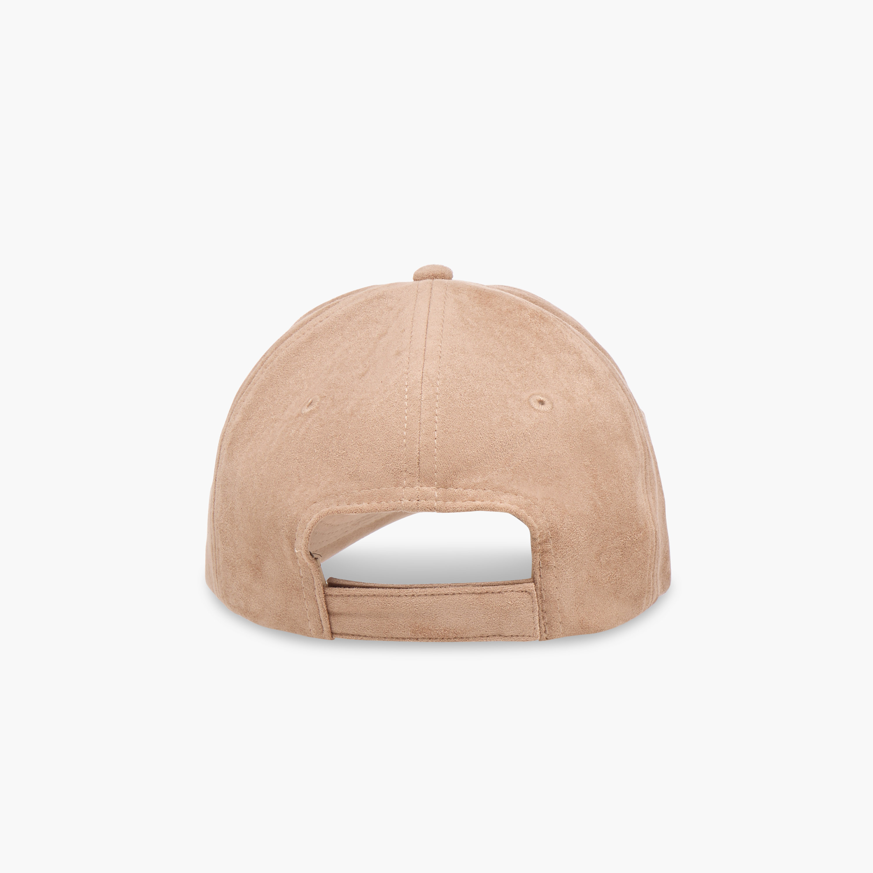 Suede Cap with Hook and Loop Closure-women-clothingaccessories-capsandhats-image-5