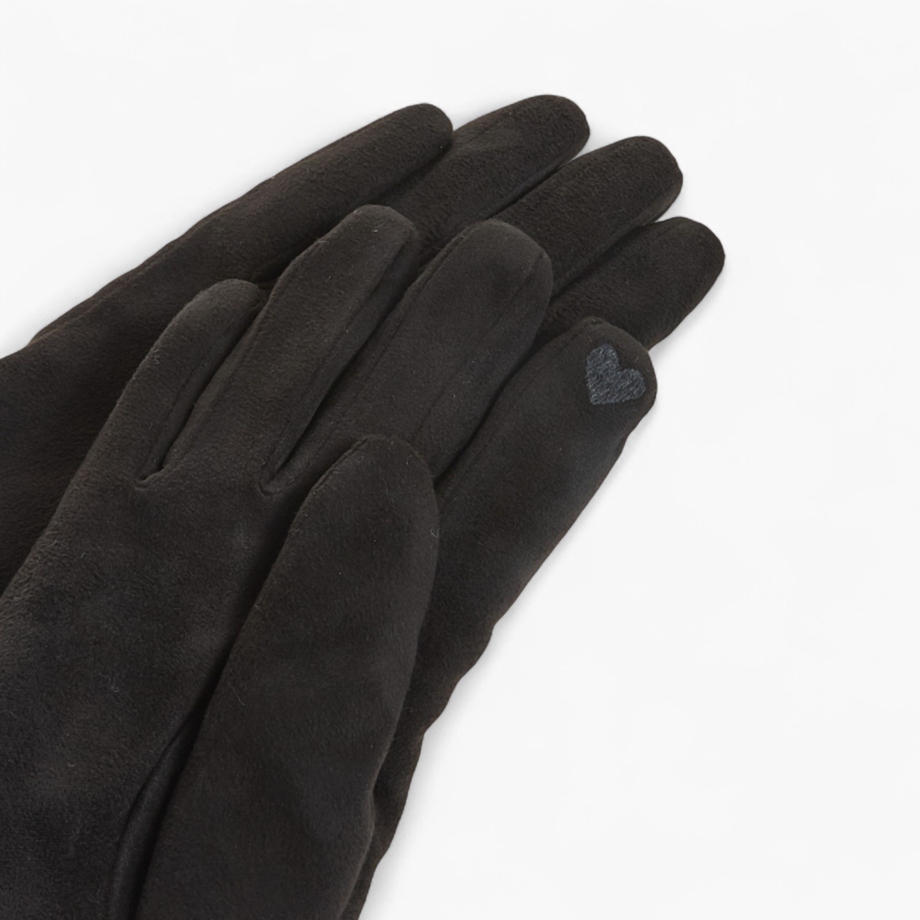 Fur Trim Suede Polyester Gloves-women-winterwear-gloves-image-6