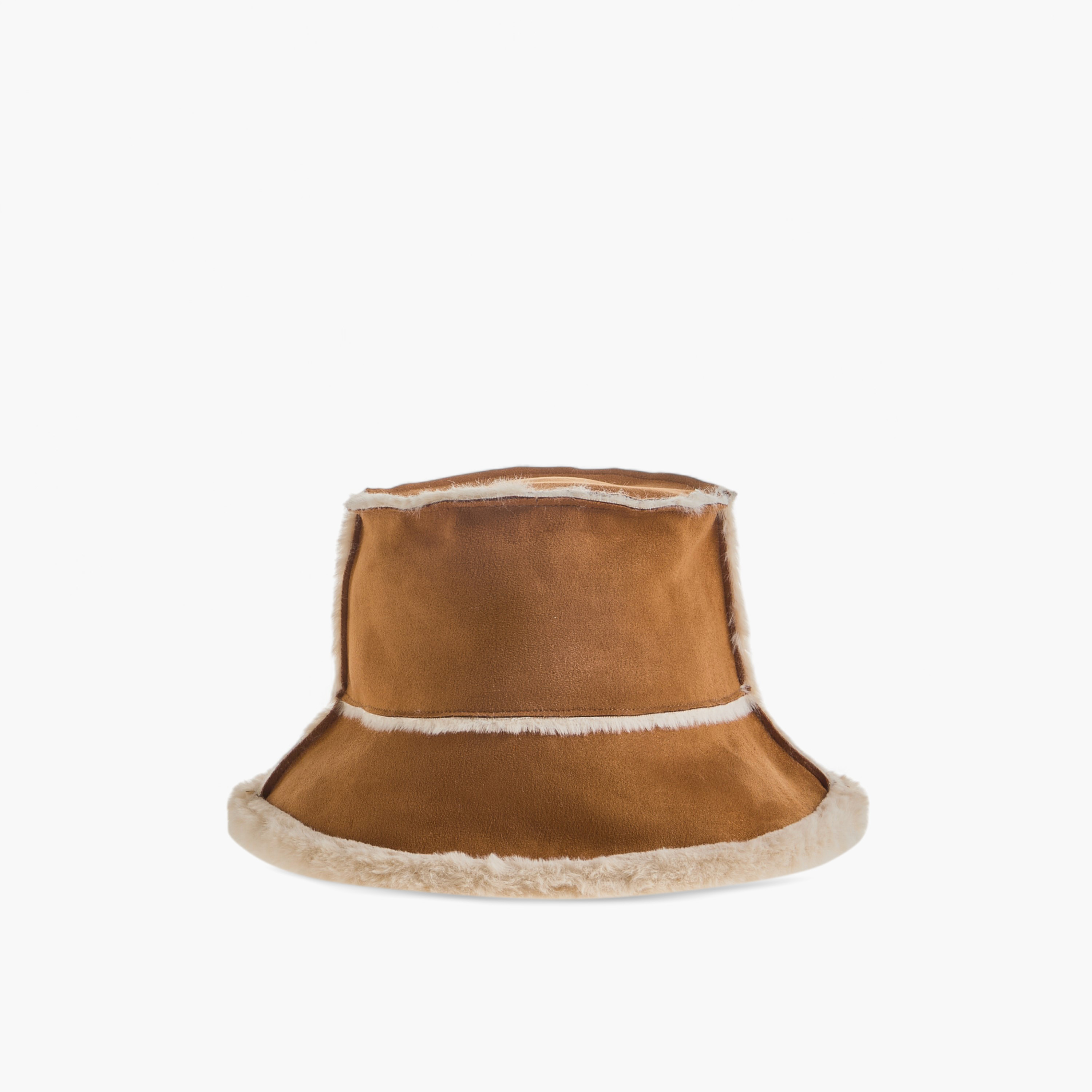 Suede Shearling Bucket Hat-women-clothingaccessories-capsandhats-image-1