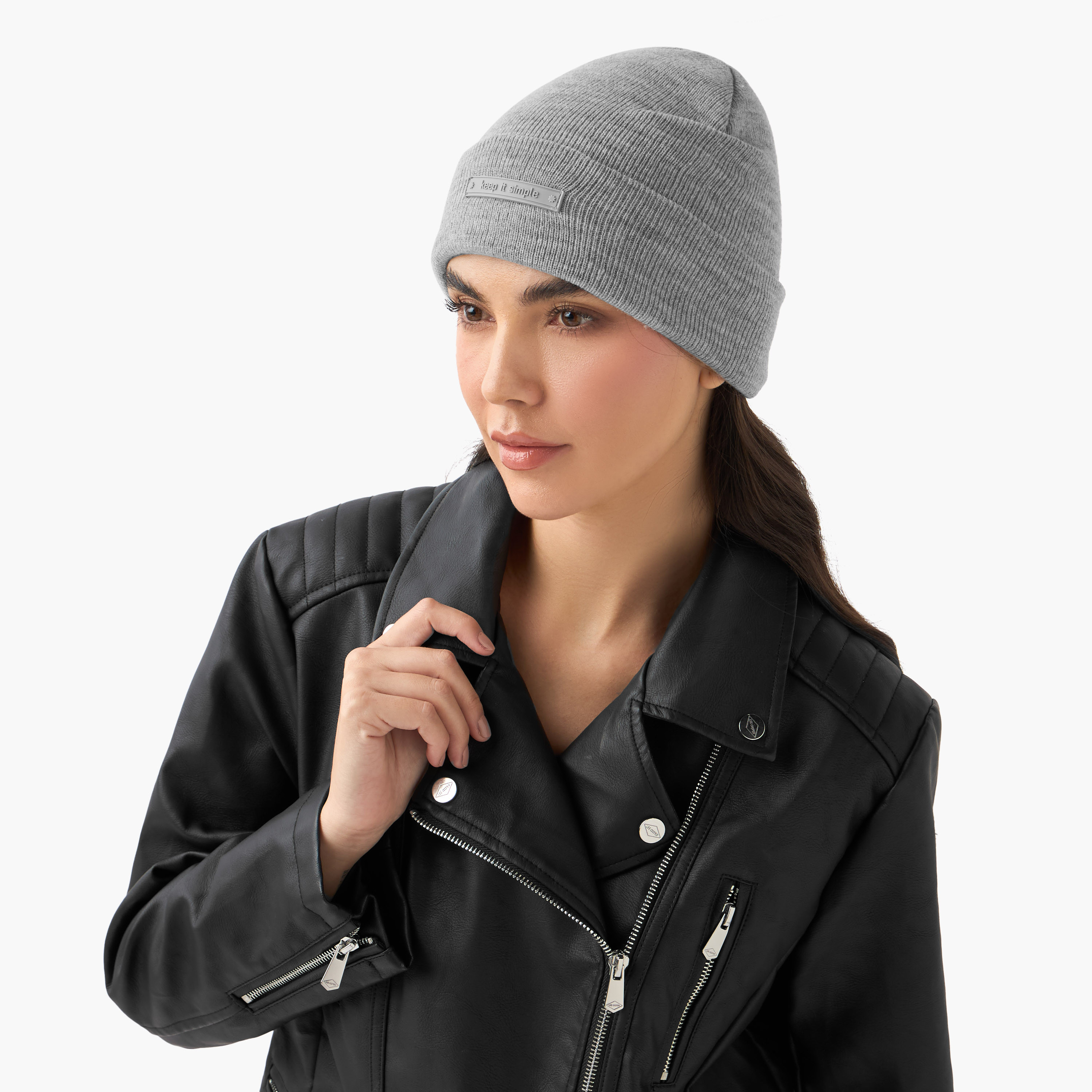 Ribbed Beanie Cap with Tab Detail-women-clothingaccessories-capsandhats-image-2