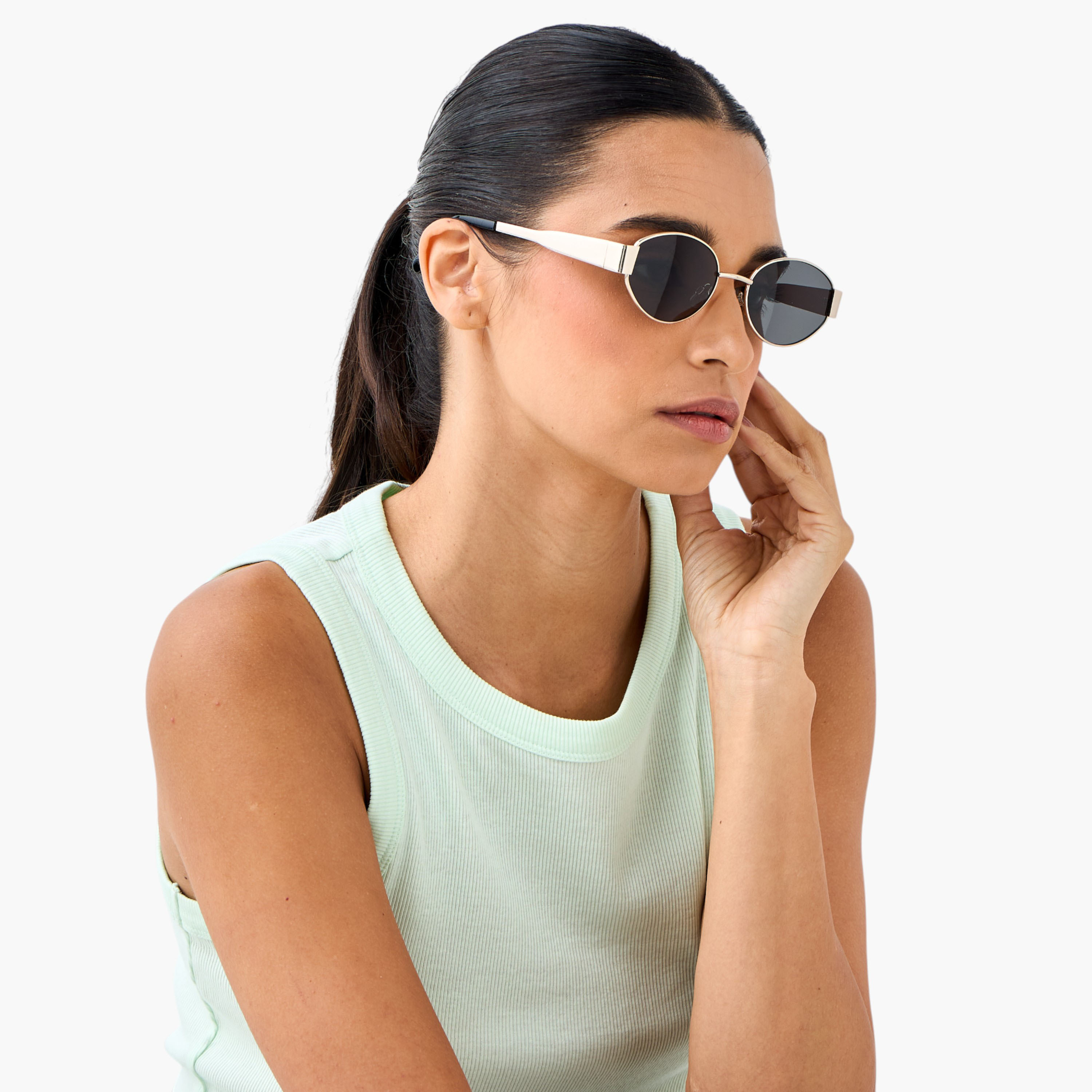 Sunglasses Oval UV Protection-women-sunglasses-image-2