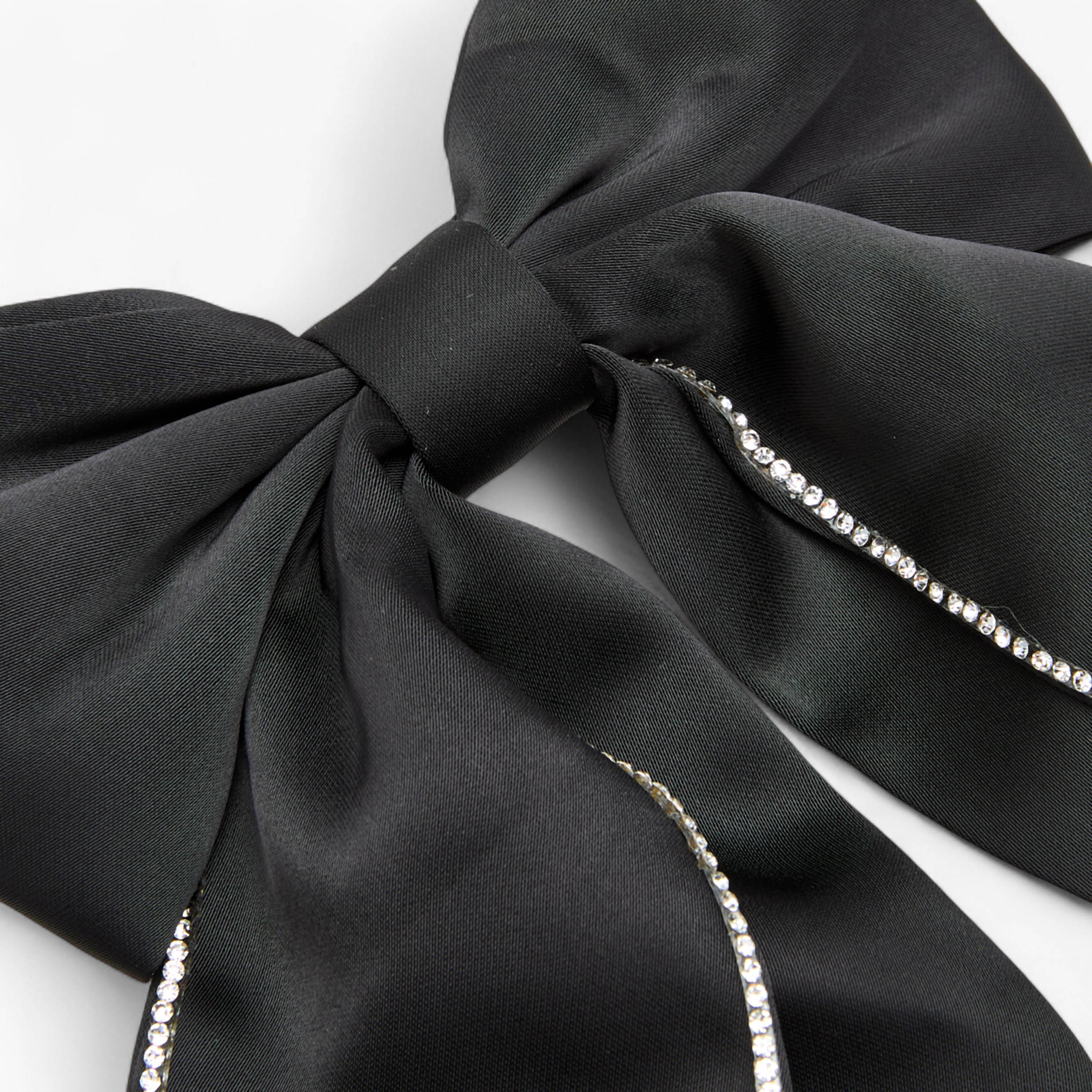 Barrette Hair Clip with Embellished Bow-women-hairaccessories-clips-image-3