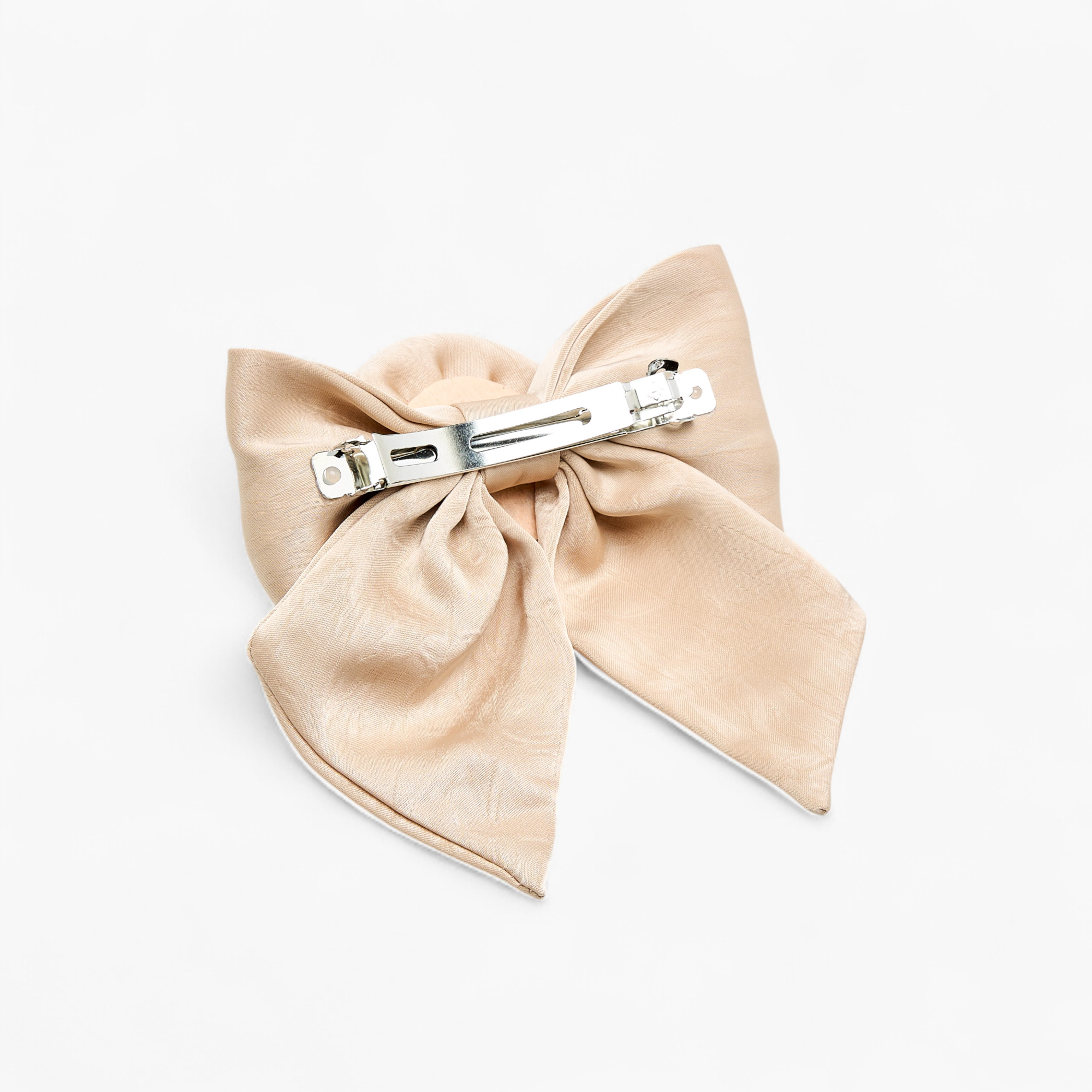 Bow Hair Clip with Rose Trim-women-hairaccessories-clips-image-4