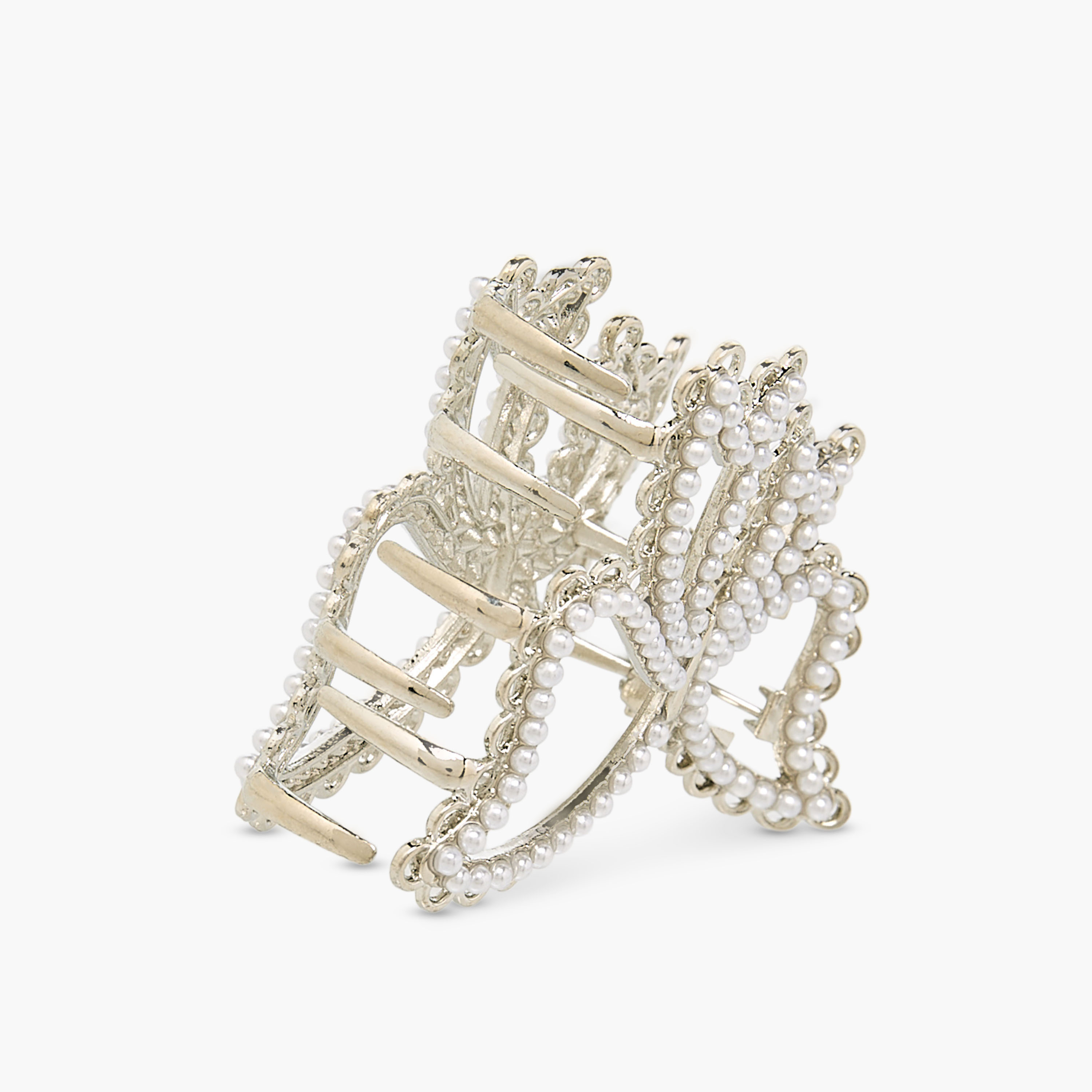 Pack of 2 Hair Clamps with Pearl Detail-women-hairaccessories-clamps-image-5