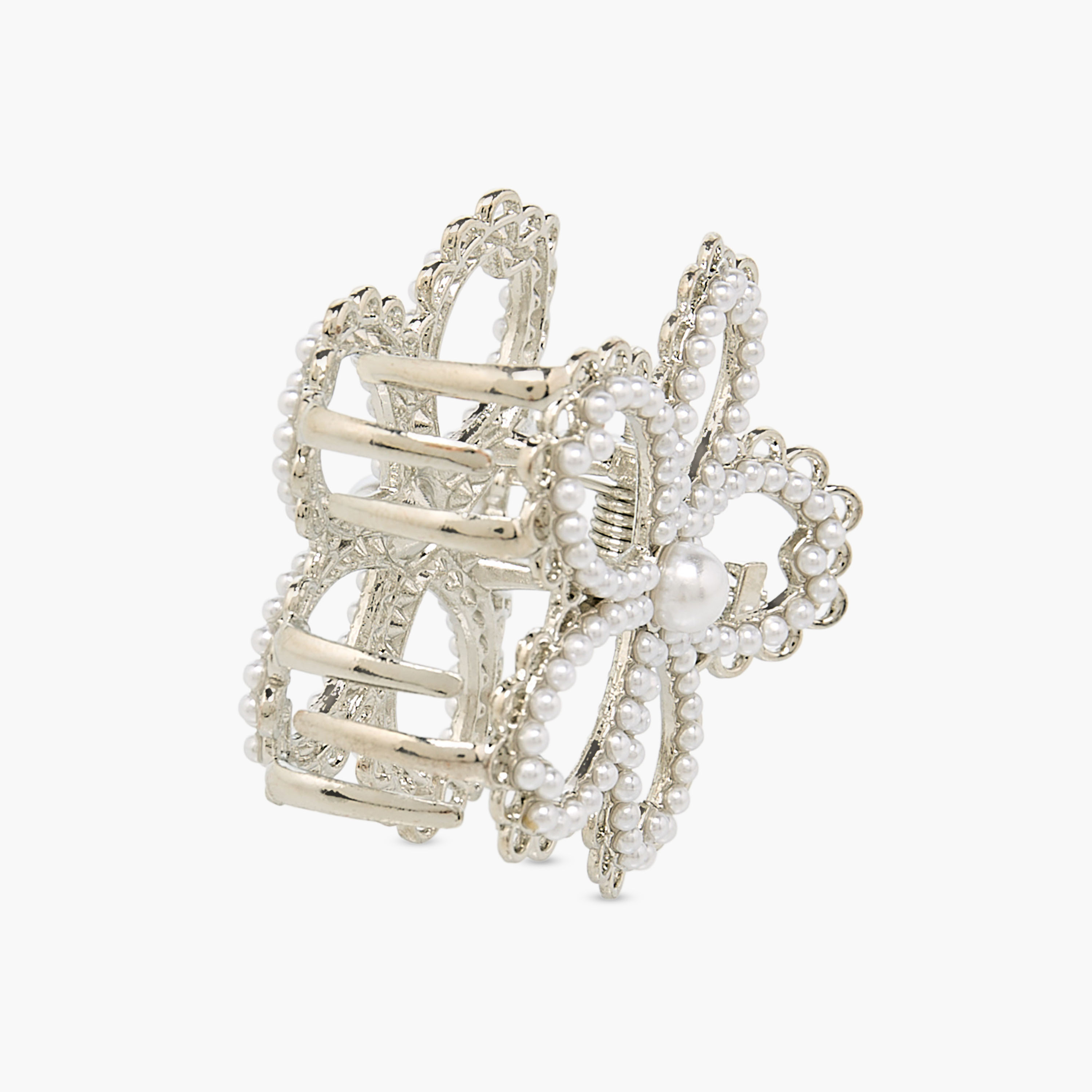Pack of 2 Hair Clamps with Pearl Detail-women-hairaccessories-clamps-image-6