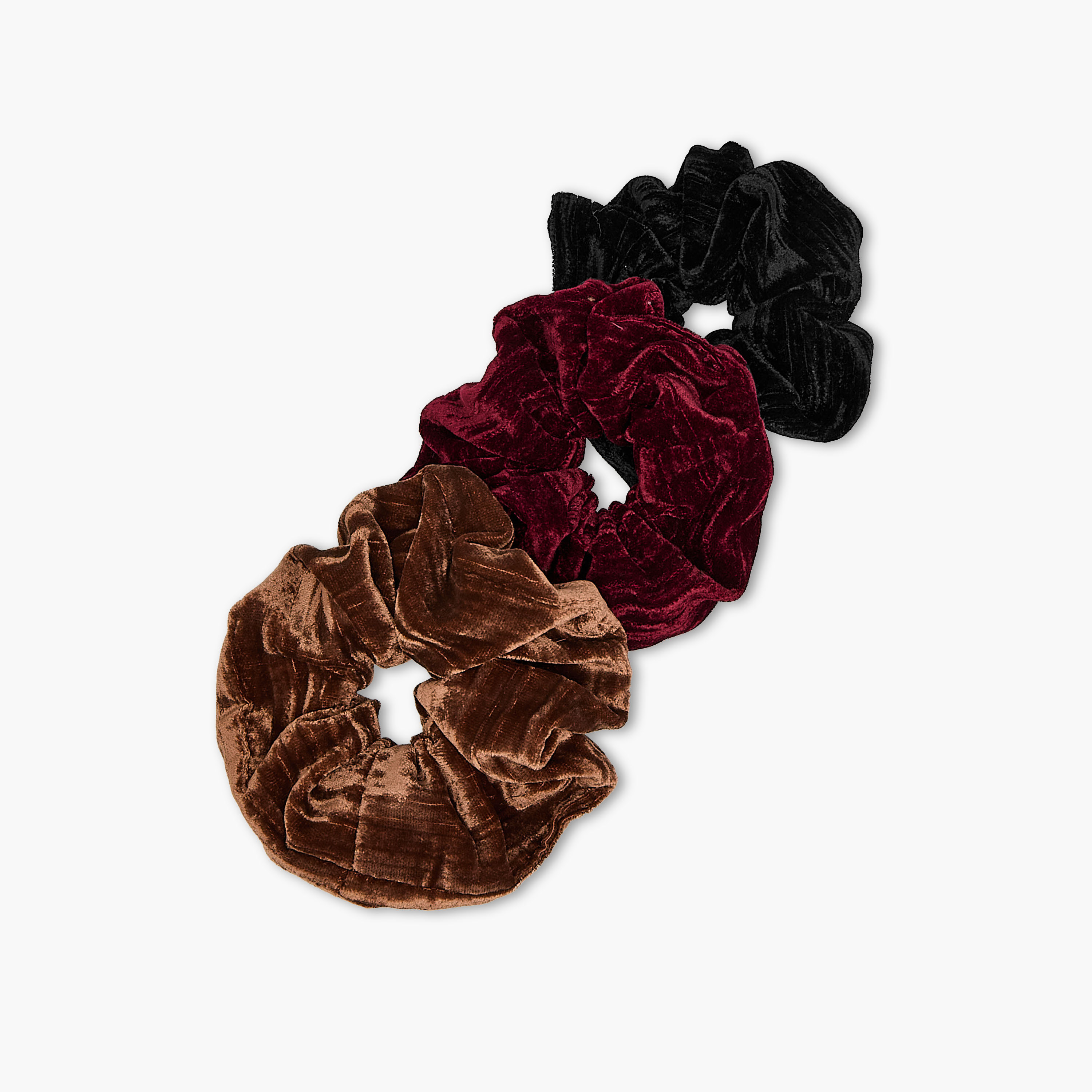 Pack of 3 Velvet Hair Scrunchie-women-hairaccessories-scrunchies-image-3
