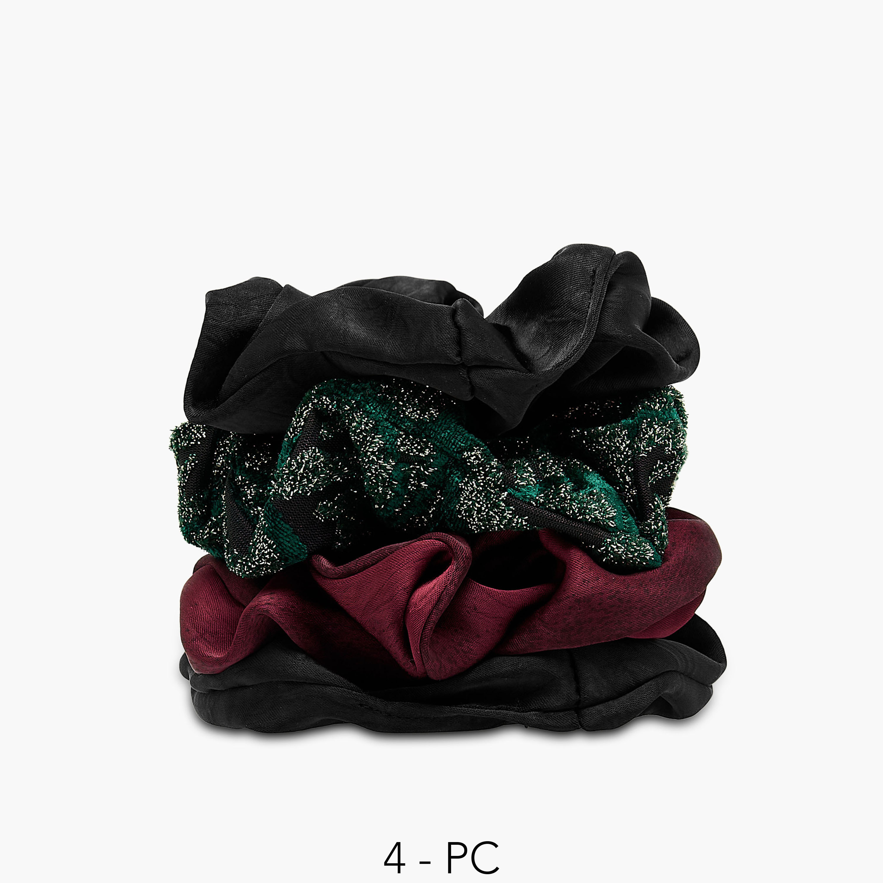 Pack of 4 Assorted Hair Scrunchie-women-hairaccessories-scrunchies-image-1