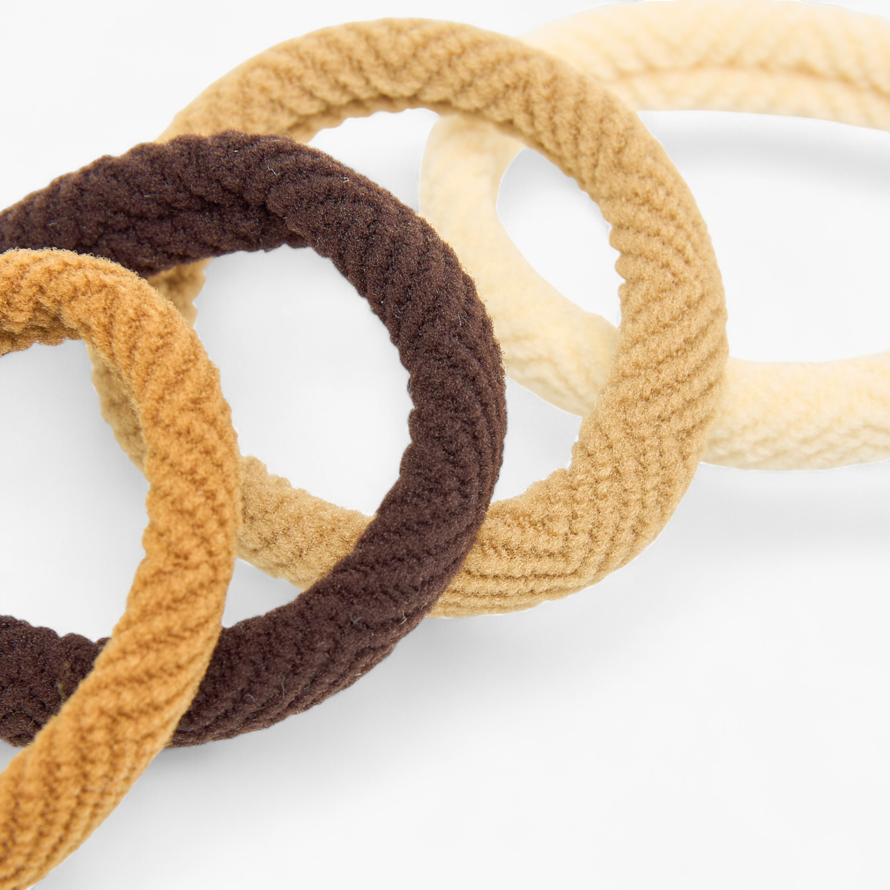 Pack of 8 Textured Fabric Hair Scrunchie-women-hairaccessories-scrunchies-image-4