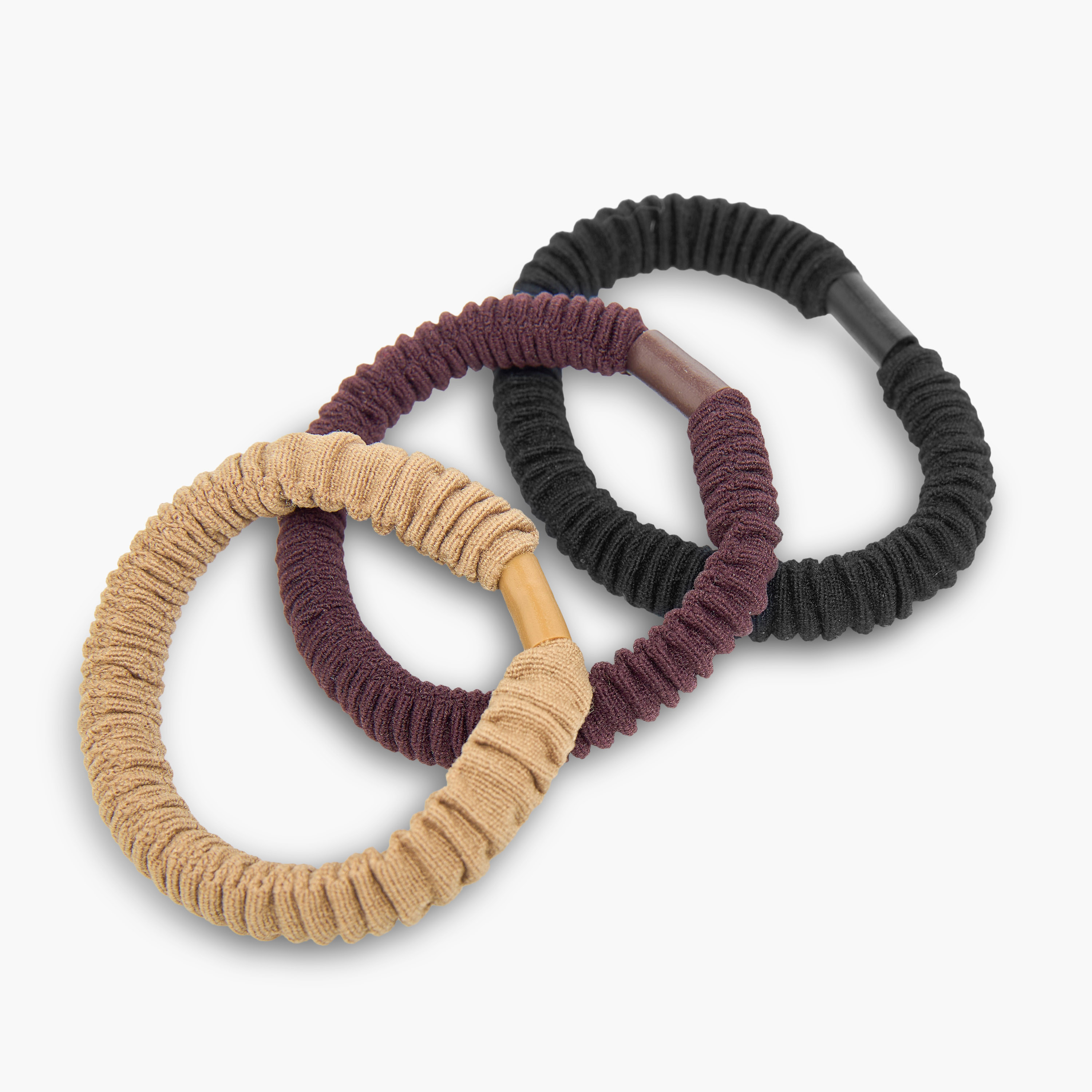 Pack of 9 Pleated Fabric Hair Scrunchie-women-hairaccessories-scrunchies-image-5