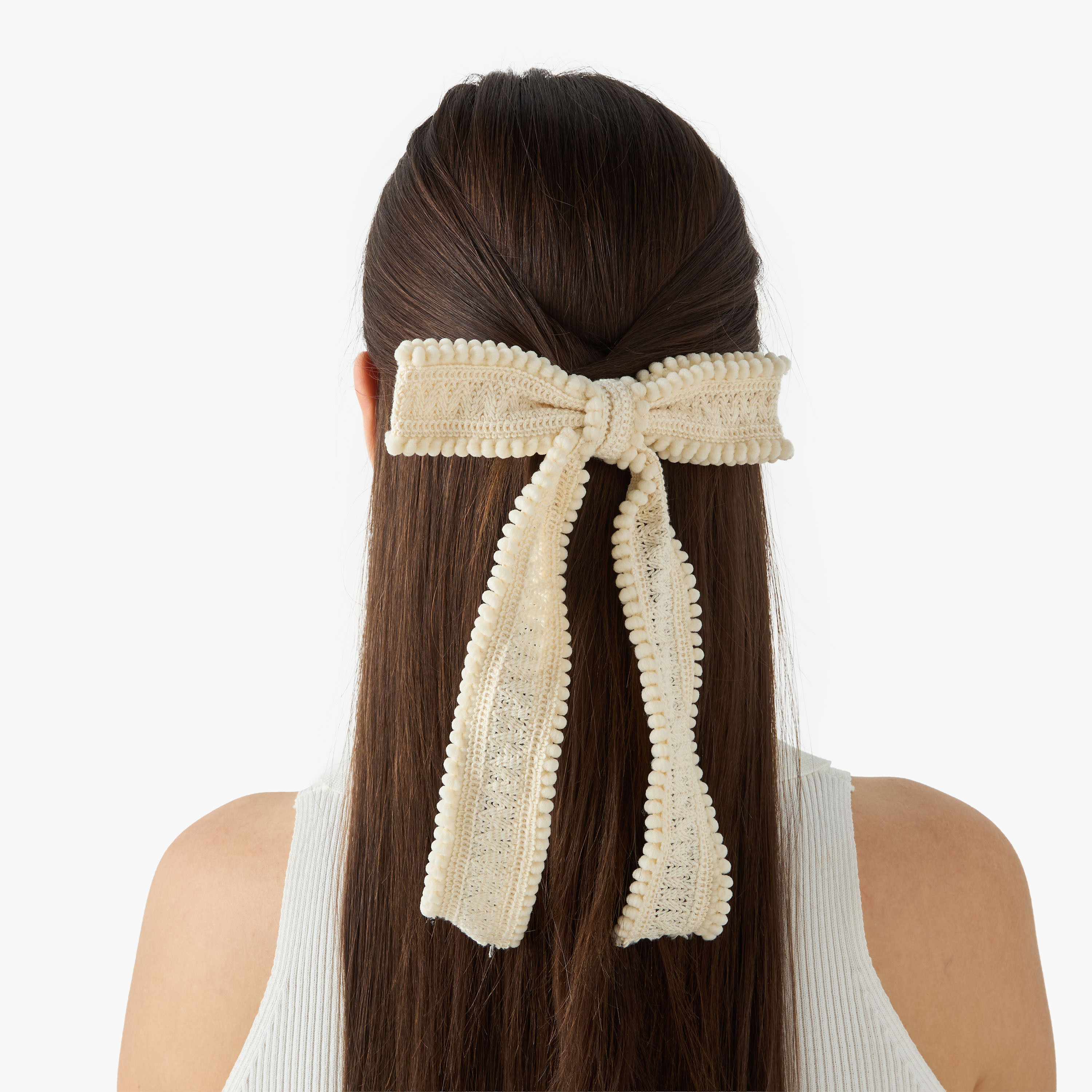 Barrette Hair Clip with Bow Accent-women-hairaccessories-clips-image-2