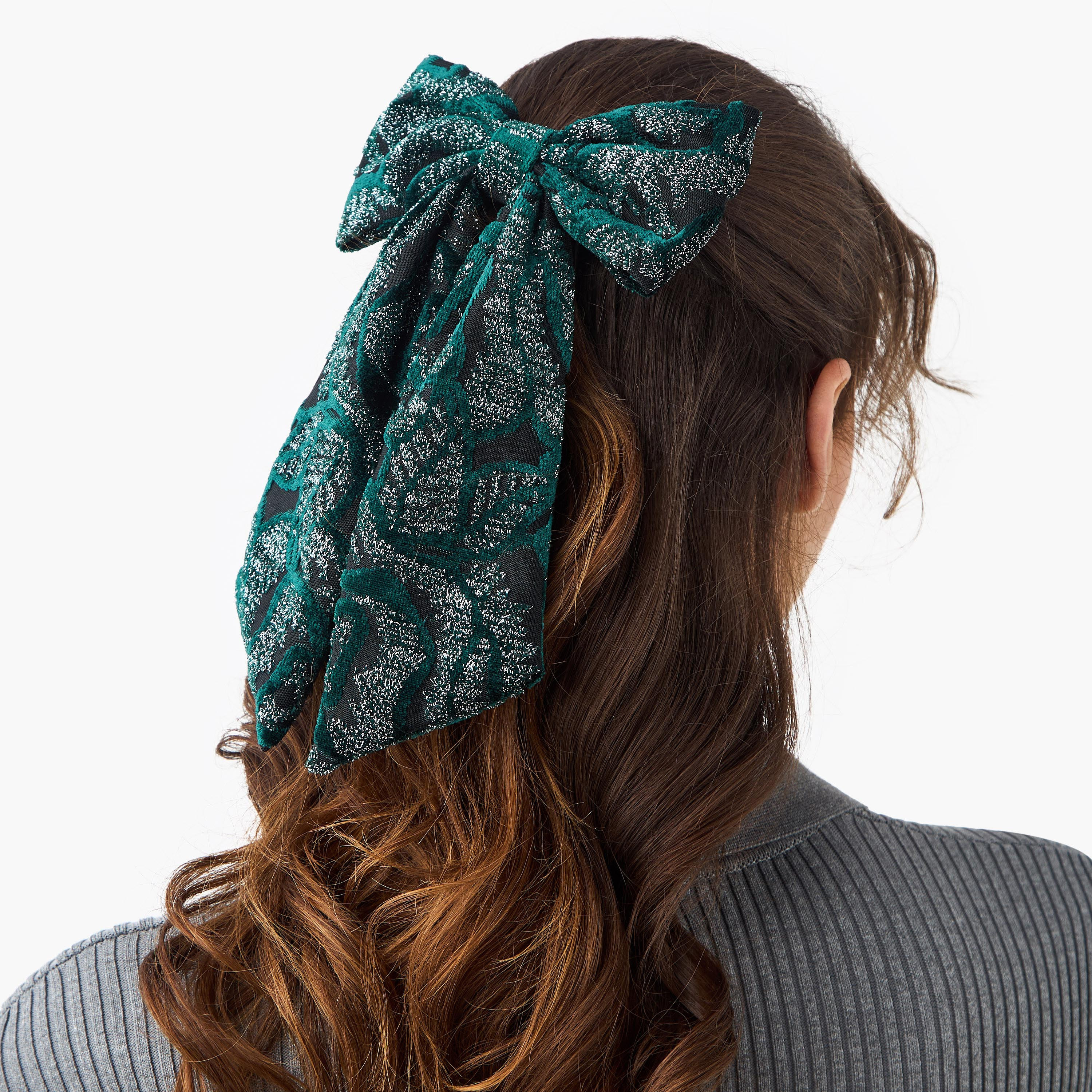 Barrette Hair Clip with Bow Accent-women-hairaccessories-clips-image-2
