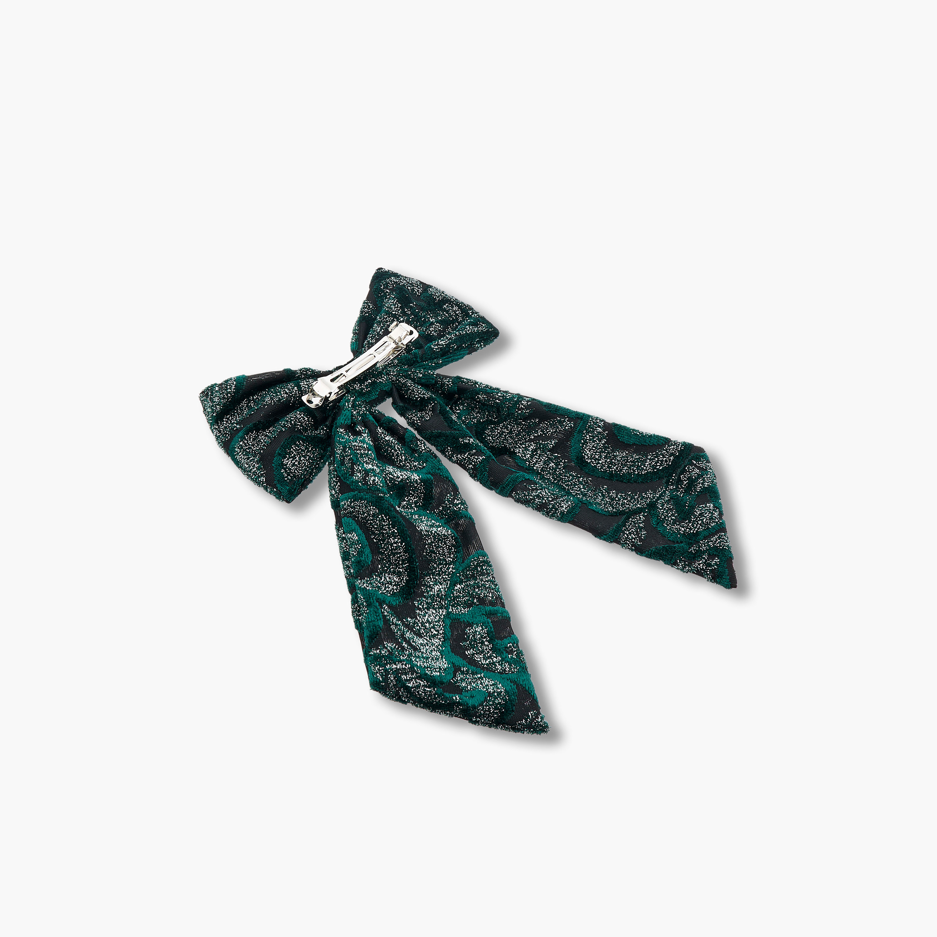 Barrette Hair Clip with Bow Accent-women-hairaccessories-clips-image-4