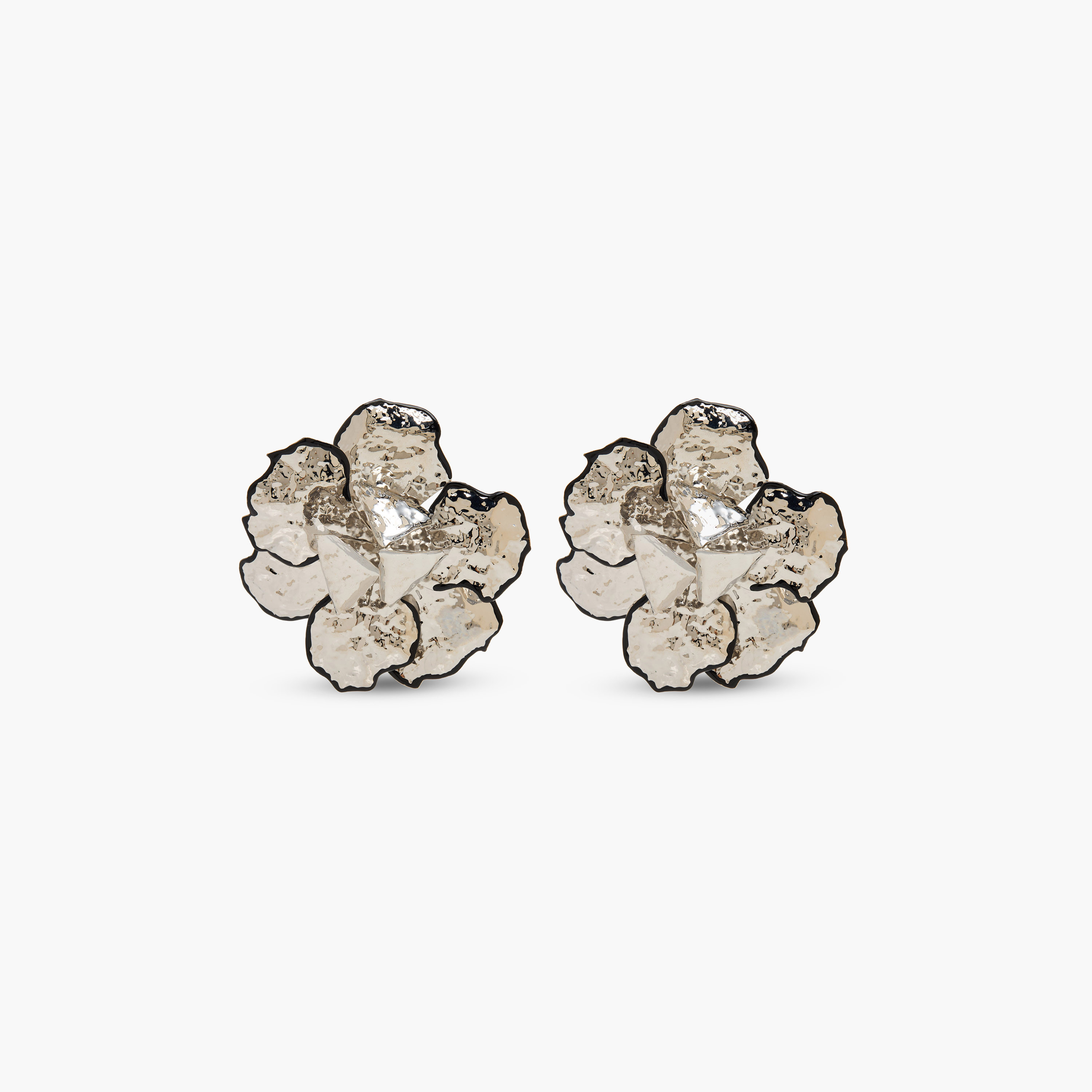 أقراط معدن مرصعة بمكبس إغلاق-women-watchesandjewellery-jewellery-earrings-image-1
