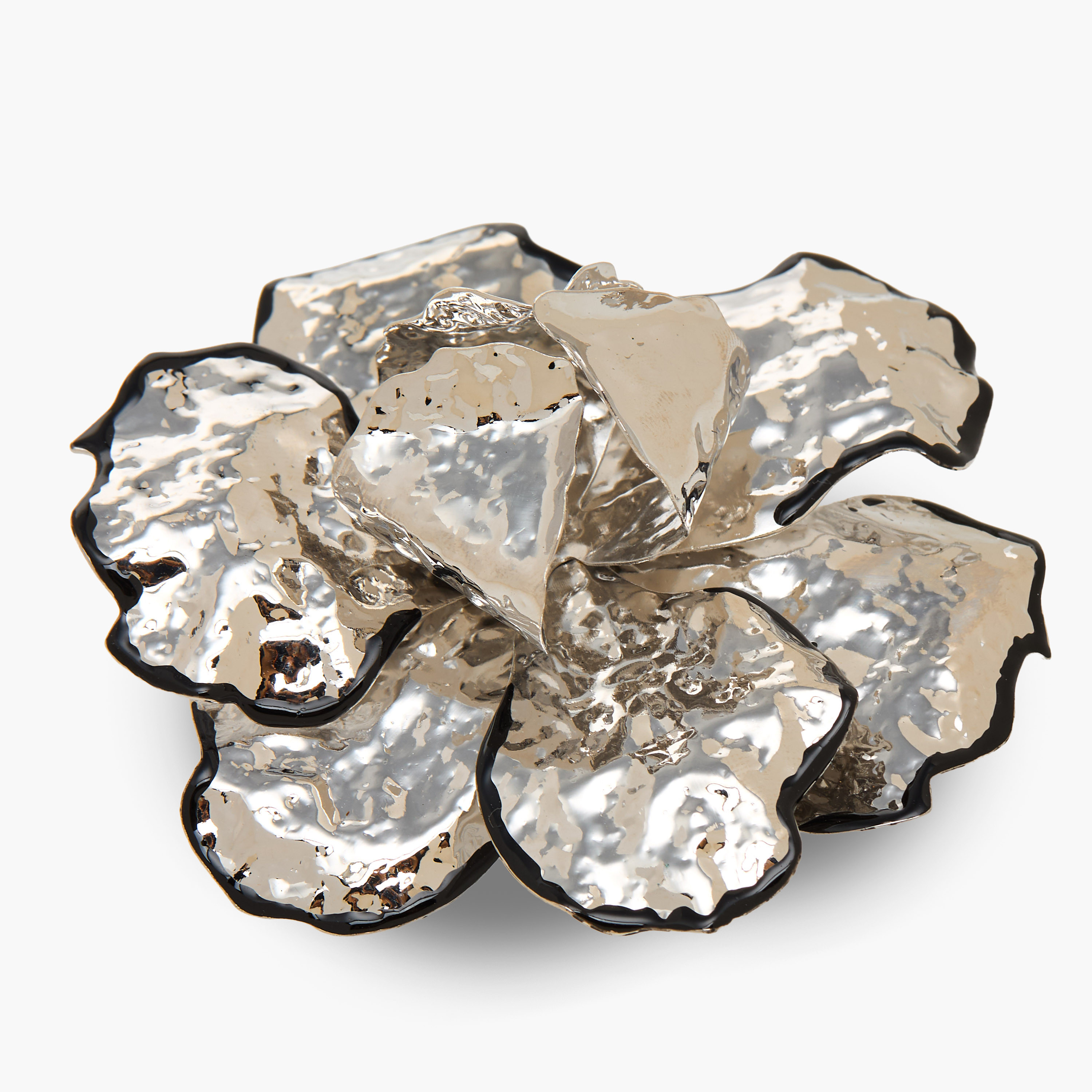 Metallic Floral Stud Earrings with Pushback Closure-women-watchesandjewellery-jewellery-earrings-image-4
