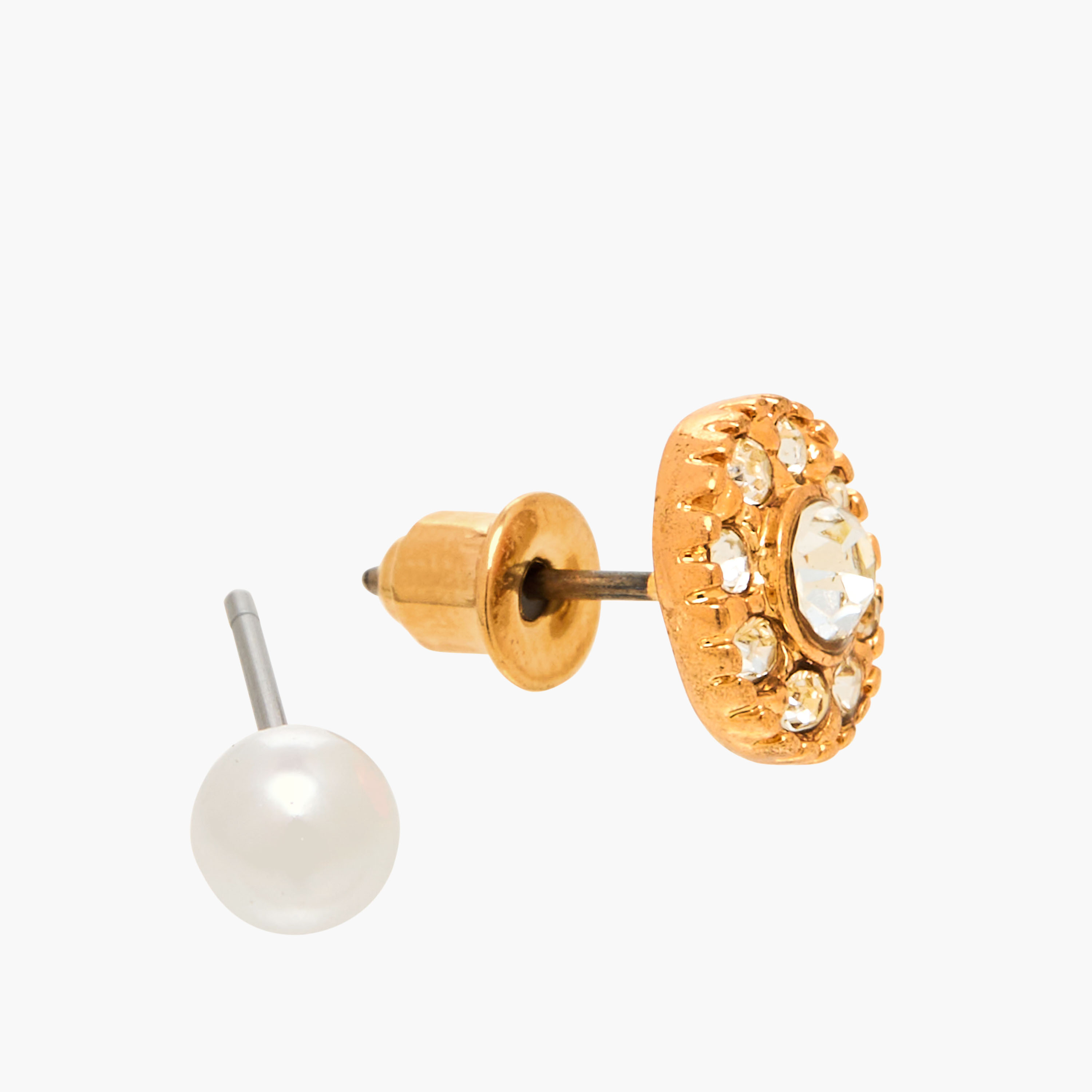 Pack of 20 Metallic Embellished Stud Earrings with Pushback Closure-women-watchesandjewellery-jewellery-earrings-image-5