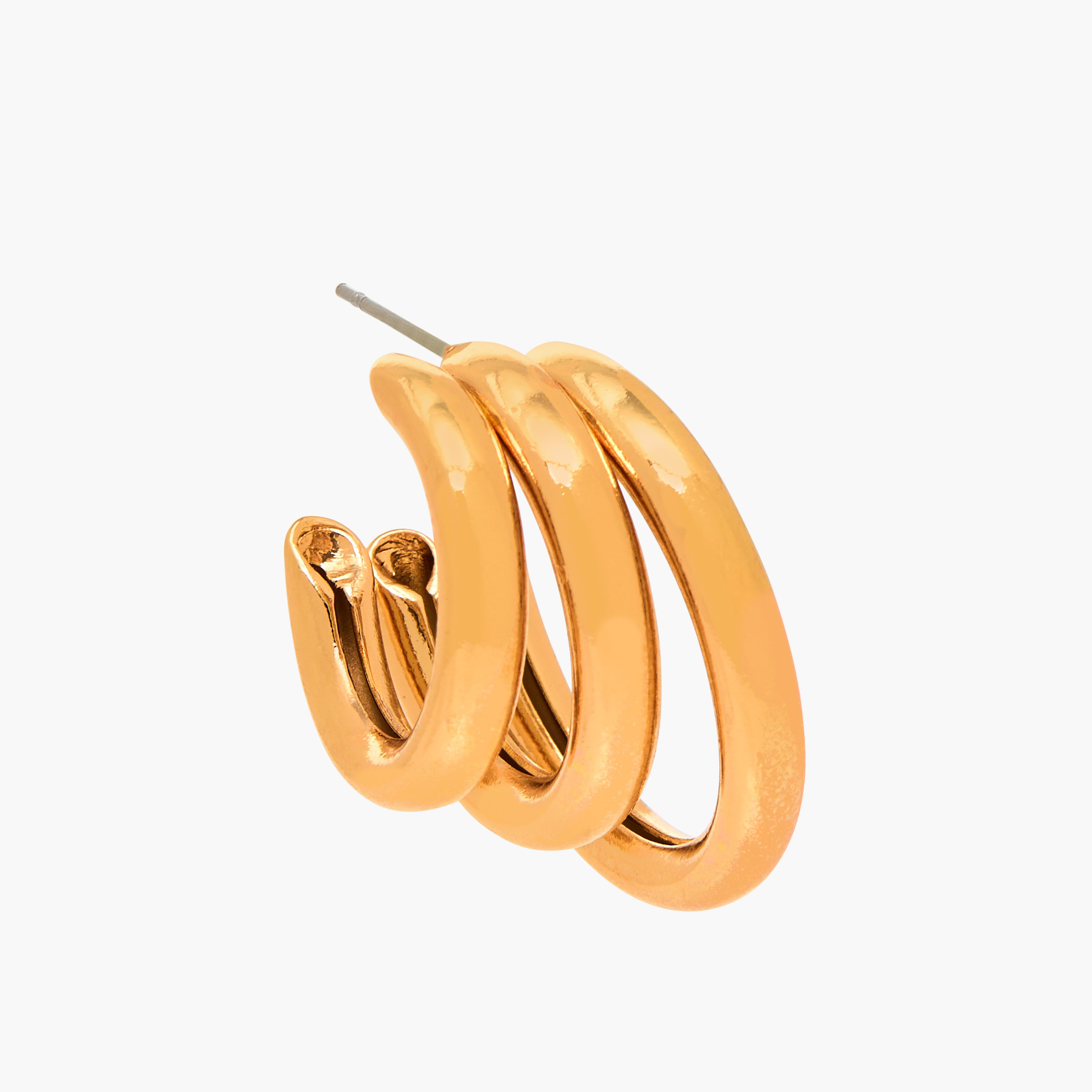 Pack of 2 Metallic Stud Earrings with Pushback Closure-women-watchesandjewellery-jewellery-earrings-image-5