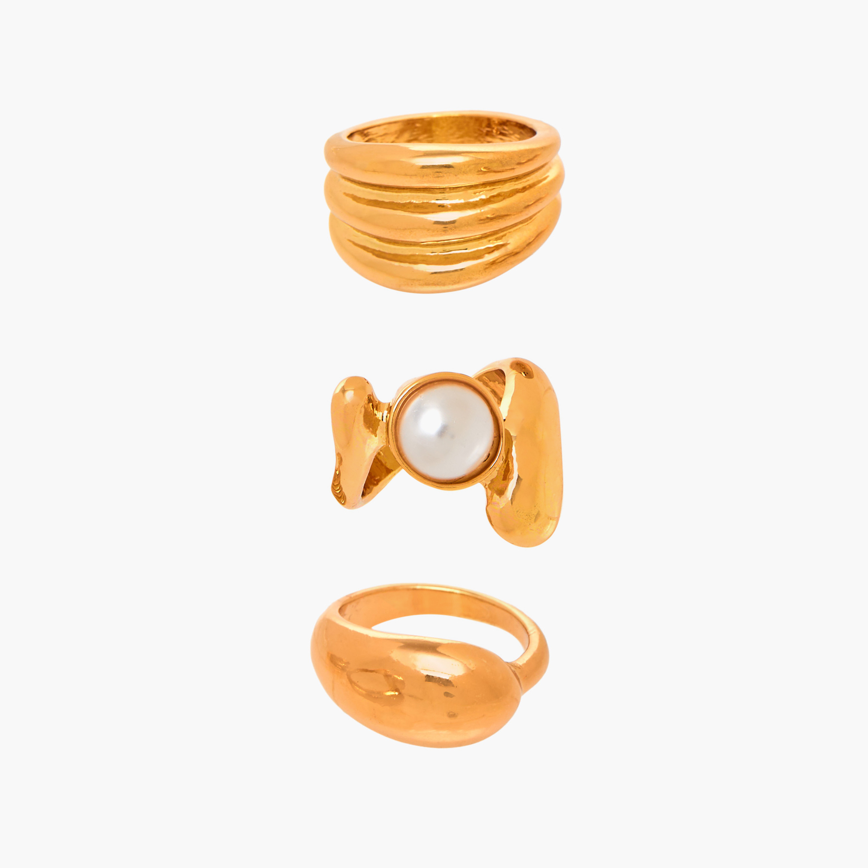 Metal Ring - Set of 3-women-watchesandjewellery-jewellery-rings-image-1