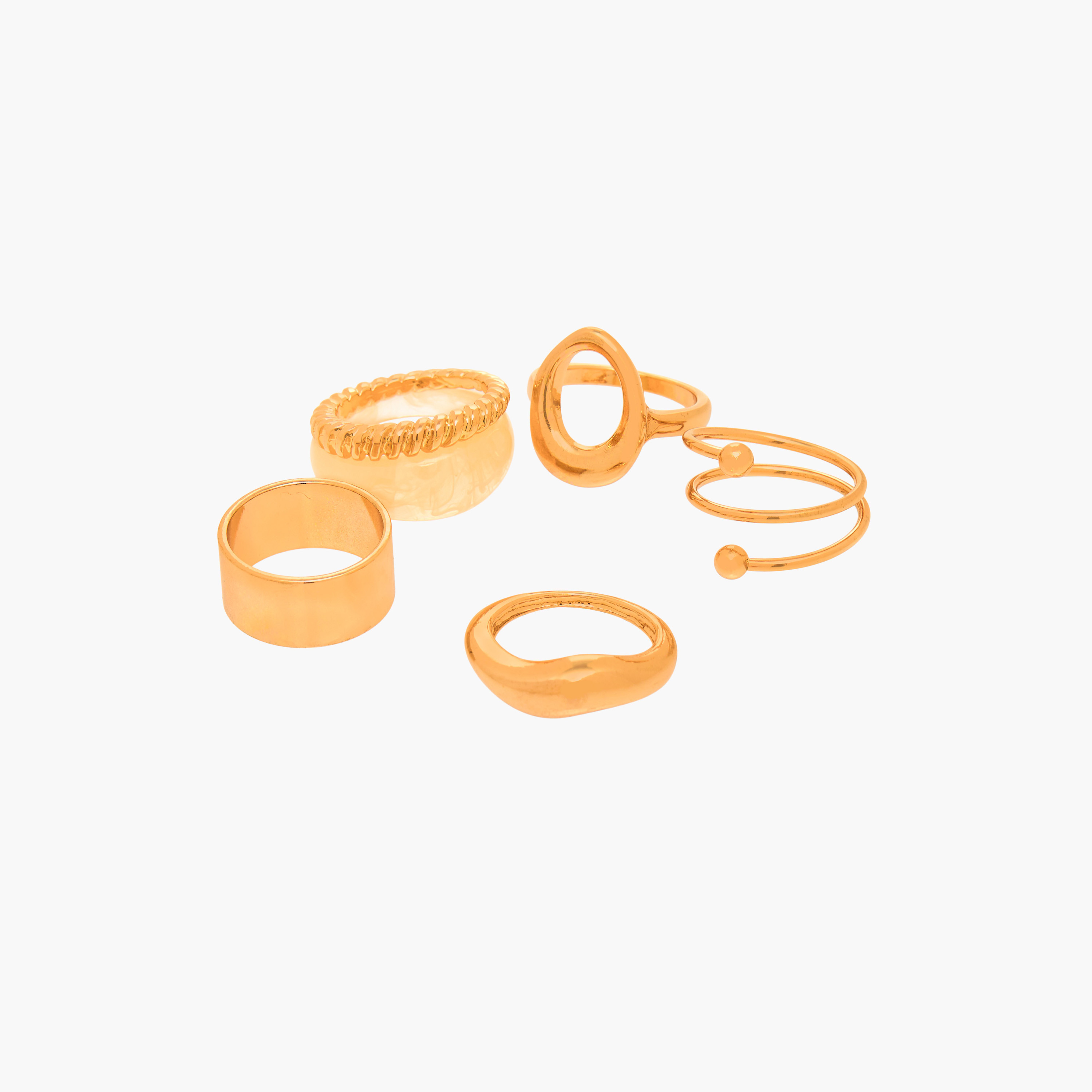 Metal Ring - Set of 6-women-watchesandjewellery-jewellery-rings-image-3