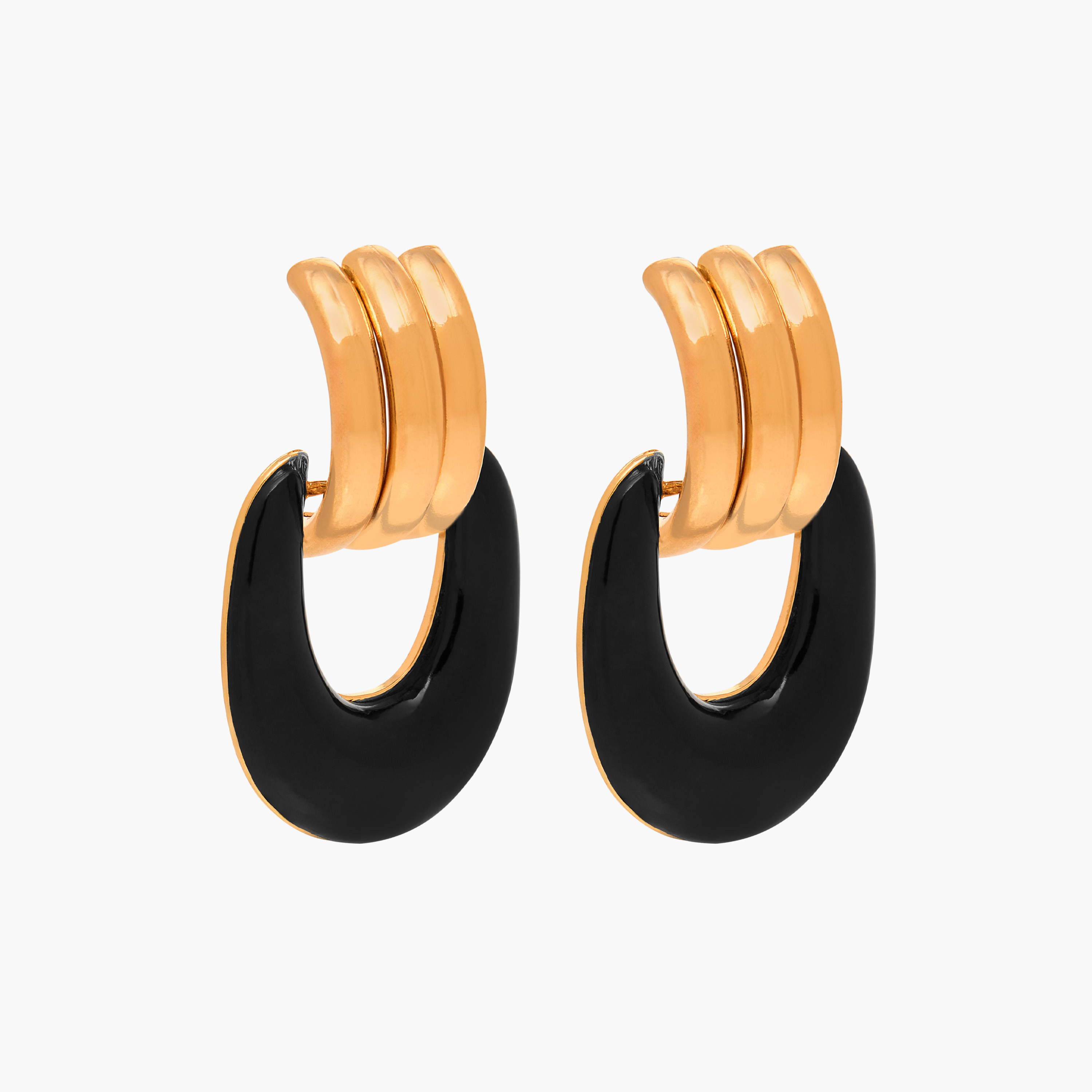 Metallic Stud Earrings with Pushback Closure-women-watchesandjewellery-jewellery-earrings-image-3