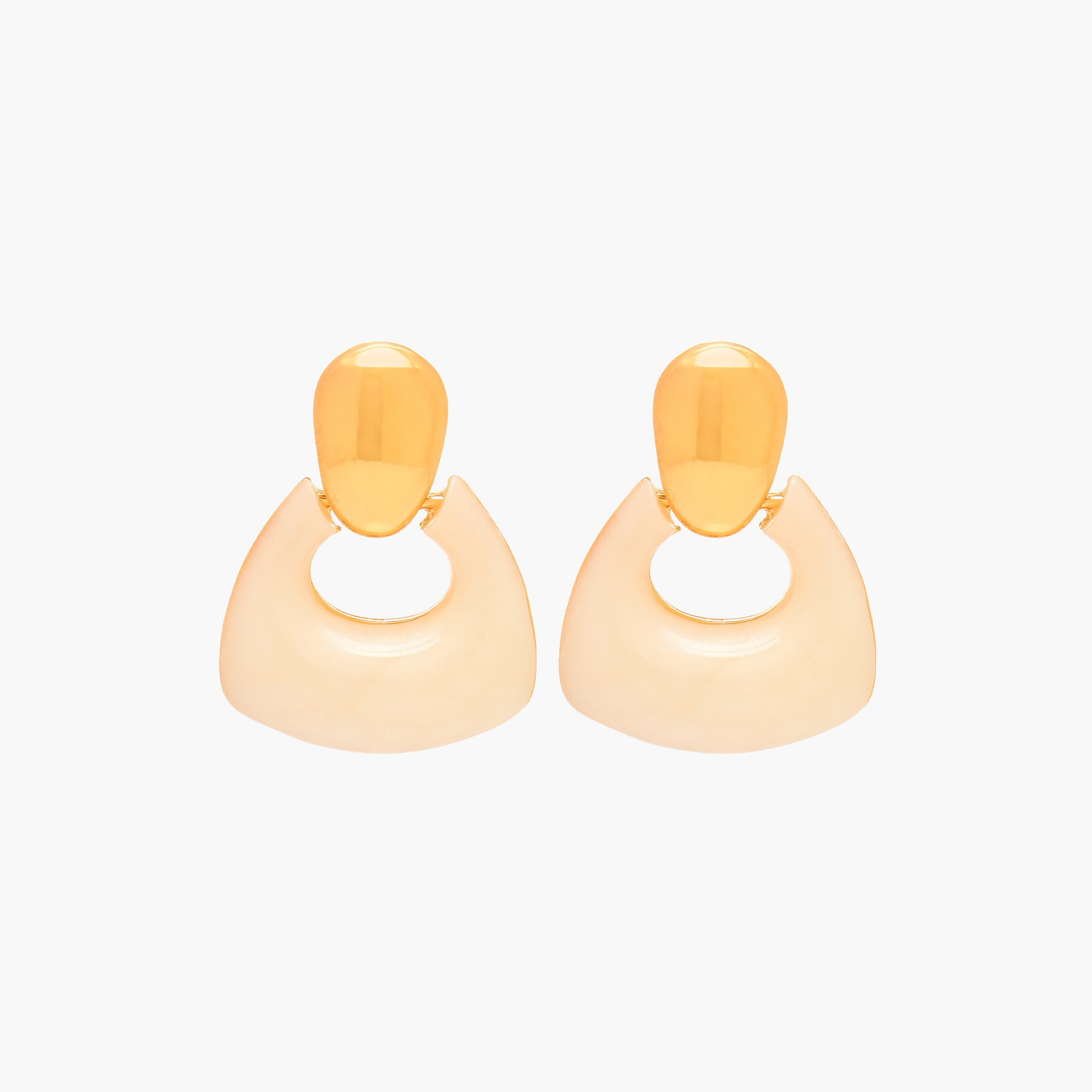 Metallic Stud Earrings with Pushback Closure-women-watchesandjewellery-jewellery-earrings-image-1