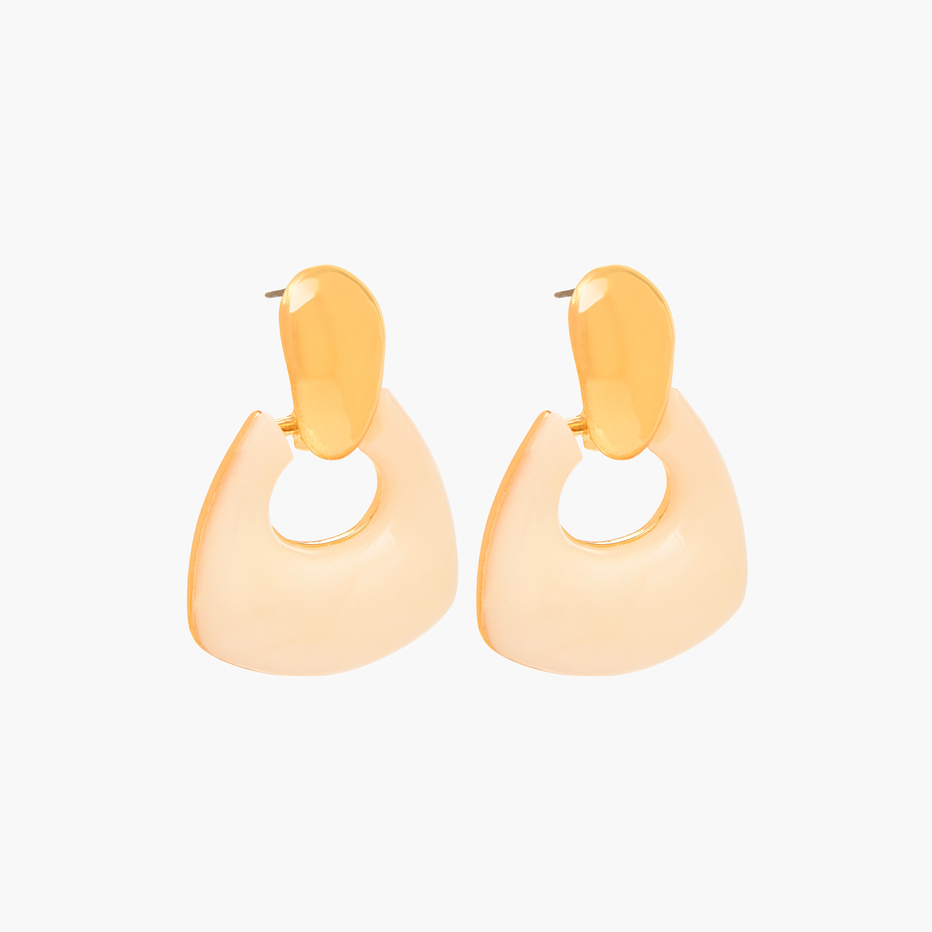 Metallic Stud Earrings with Pushback Closure-women-watchesandjewellery-jewellery-earrings-image-3