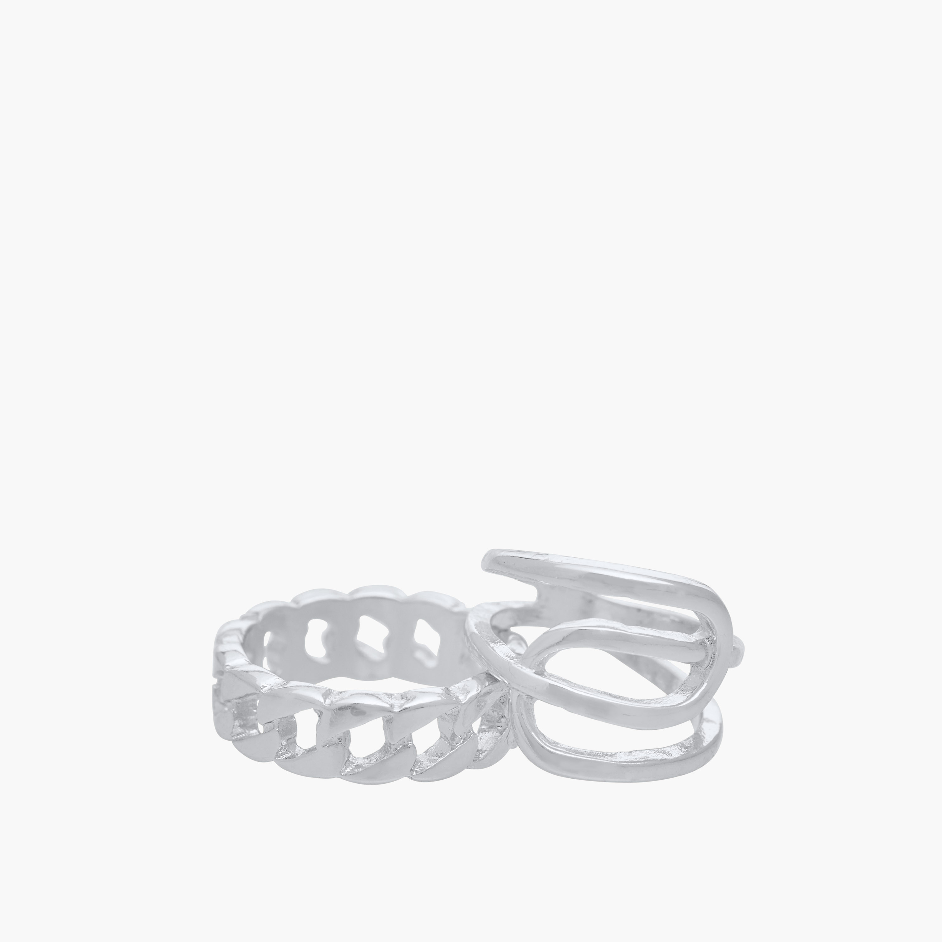 Set of 7 - Metallic Rings-women-watchesandjewellery-jewellery-rings-image-4