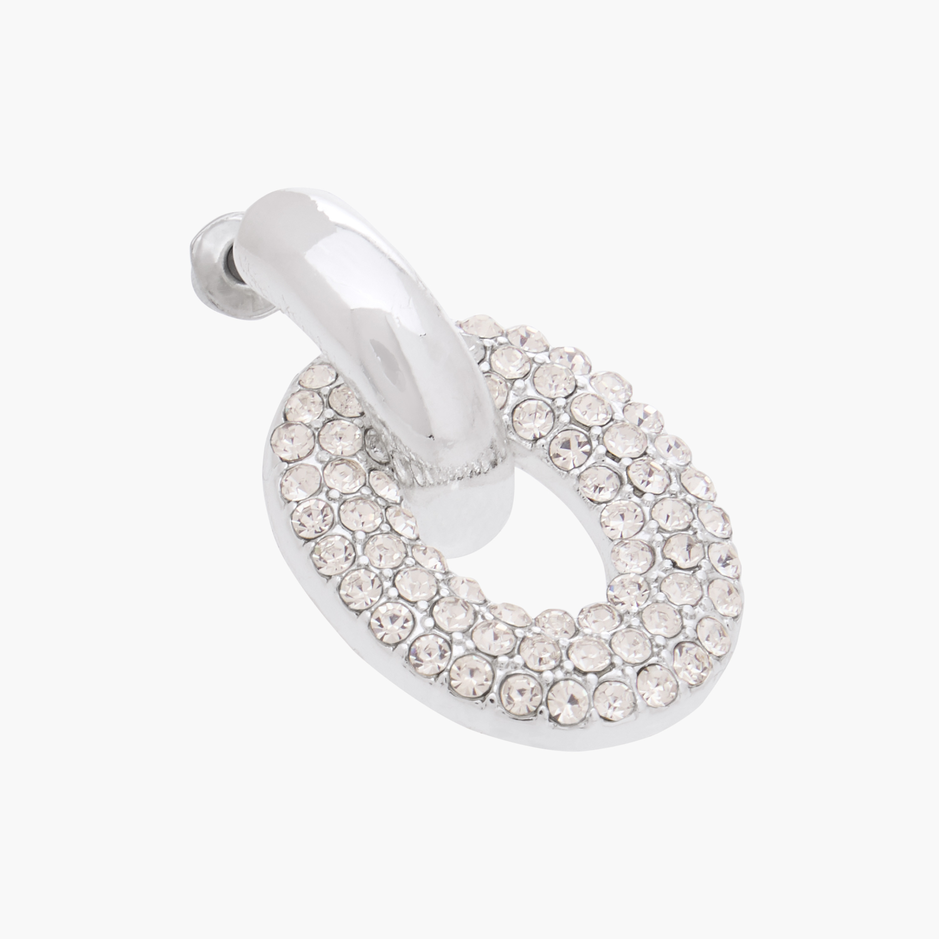 حلق مزين بمكبس إغلاق خلفي-women-watchesandjewellery-jewellery-earrings-image-4