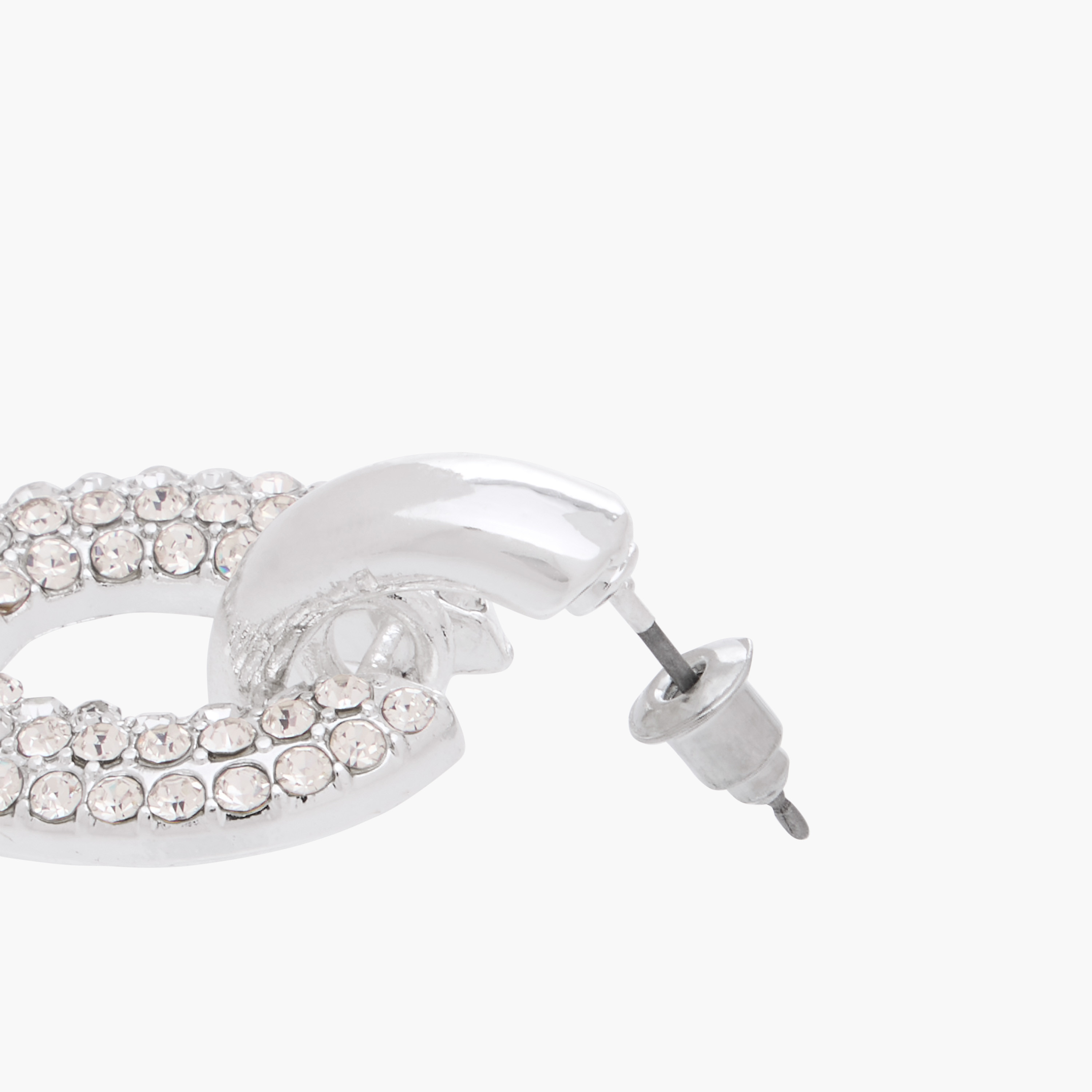 حلق مزين بمكبس إغلاق خلفي-women-watchesandjewellery-jewellery-earrings-image-5