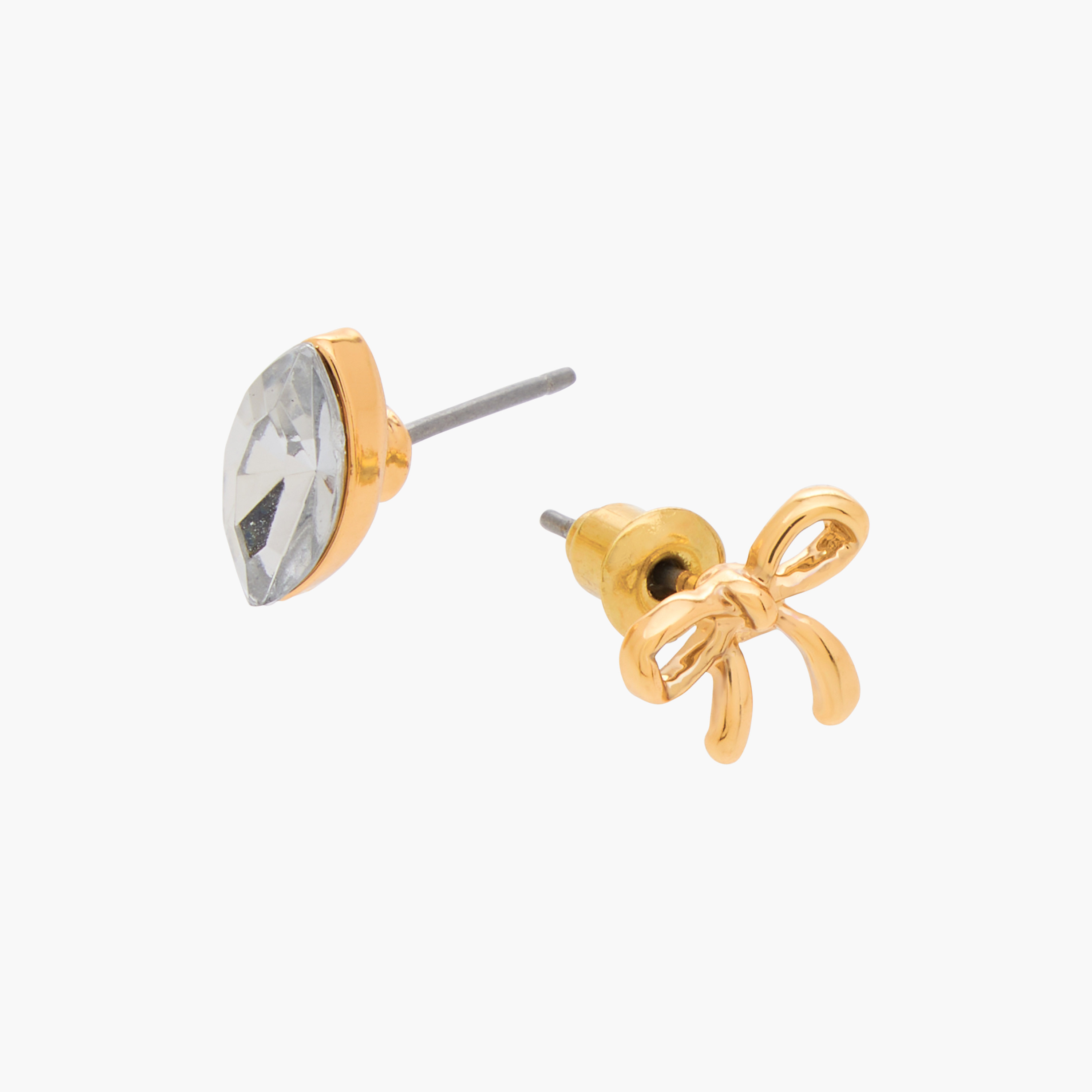 Pack of 9 Gold Tone Stud and Hoop Earrings-women-watchesandjewellery-jewellery-earrings-image-5