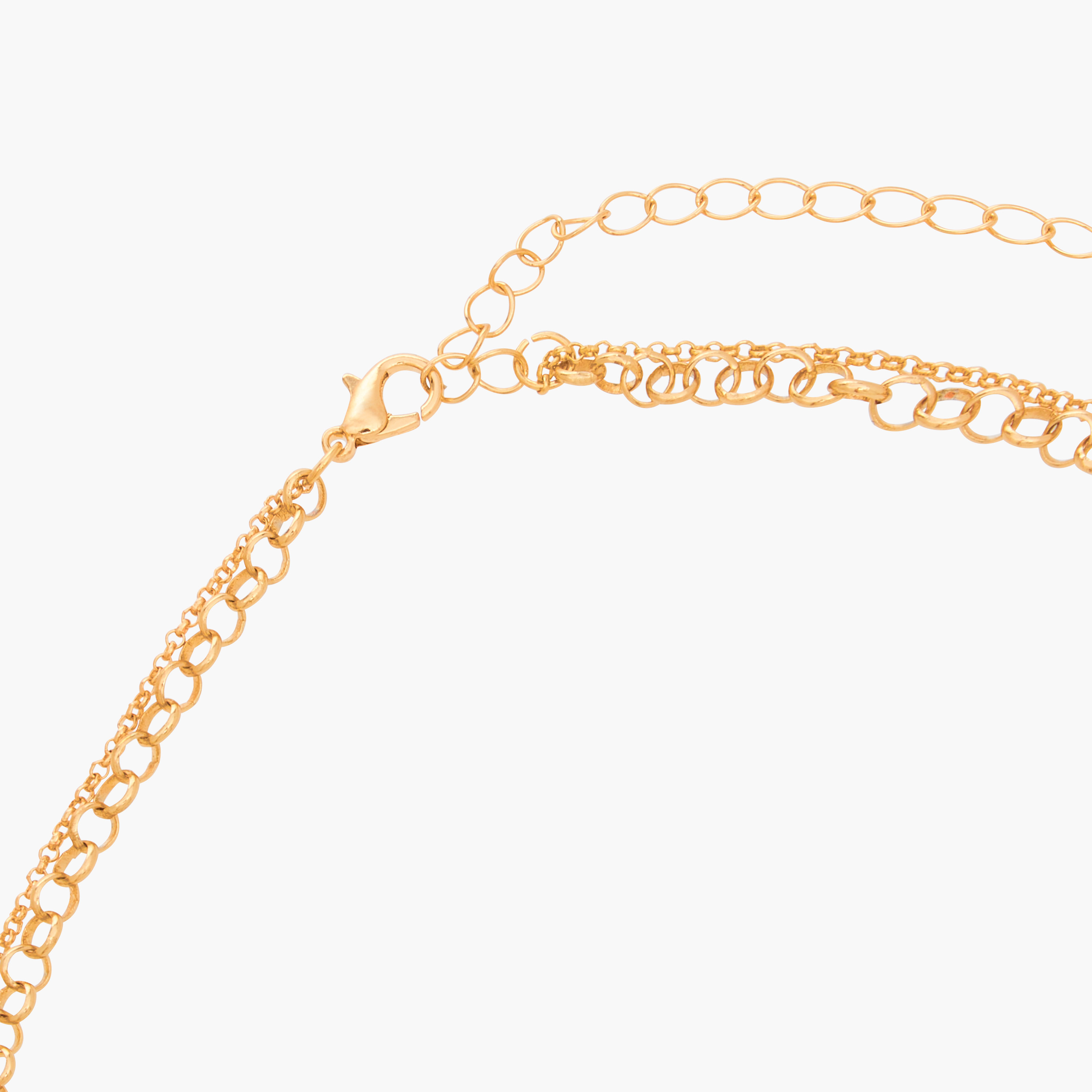 Metallic Layered Necklace with Charms-women-watchesandjewellery-jewellery-necklacesandpendants-image-5