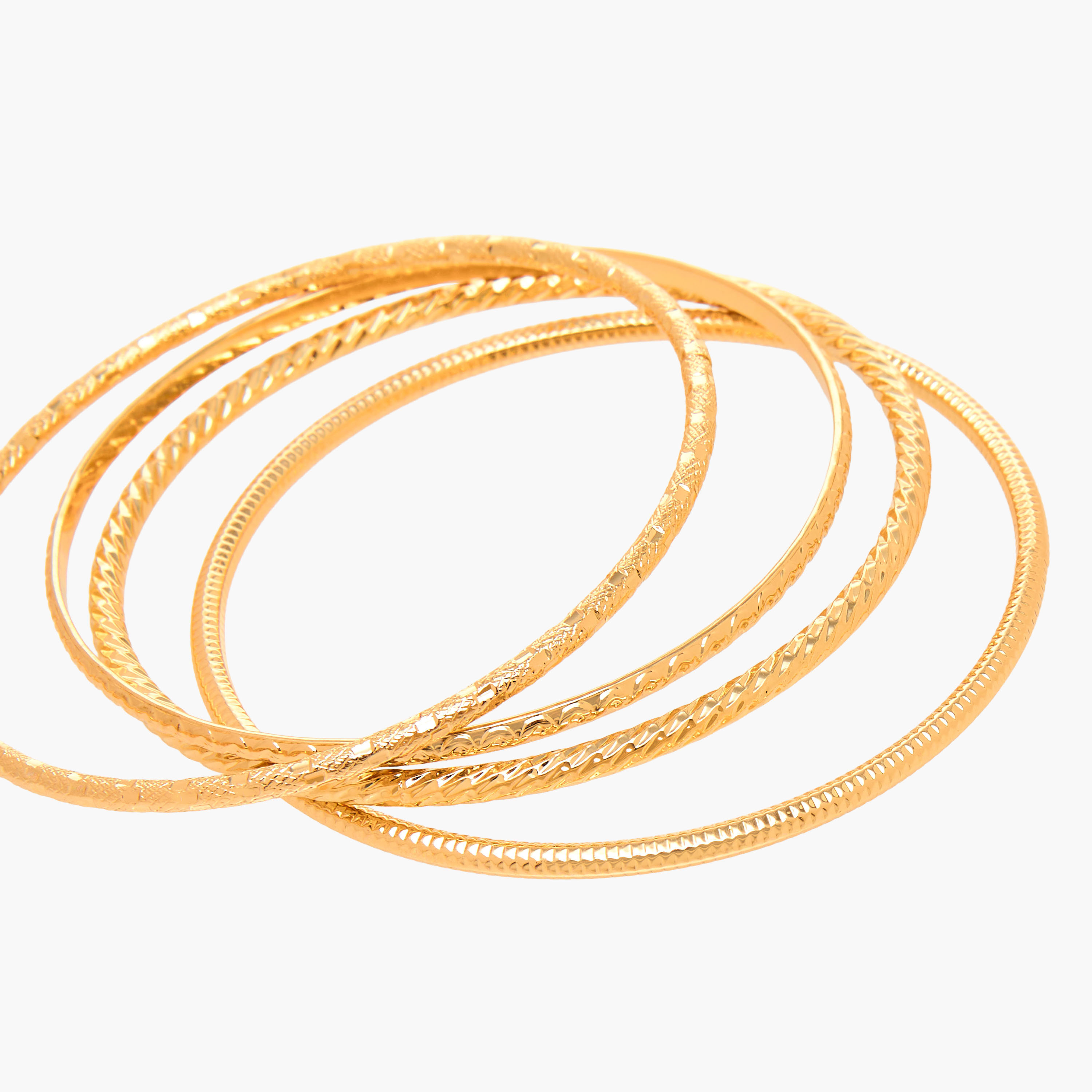 Gloo Pack of 10 Metallic Bangles-women-watchesandjewellery-jewellery-banglesandbracelets-image-11
