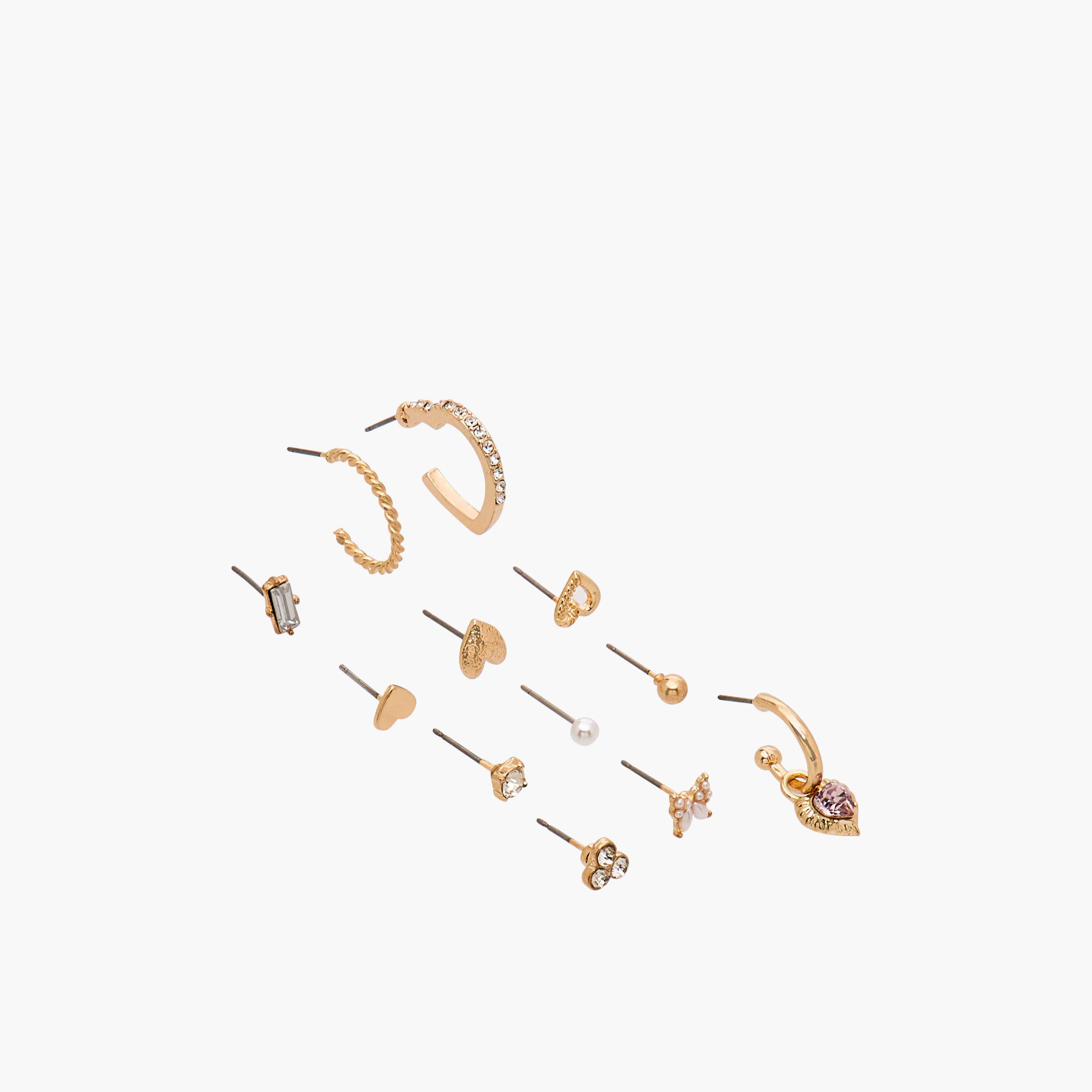 Gloo Pack of 12 Metal Assorted Earring with Pushback Closure-women-watchesandjewellery-jewellery-earrings-image-2