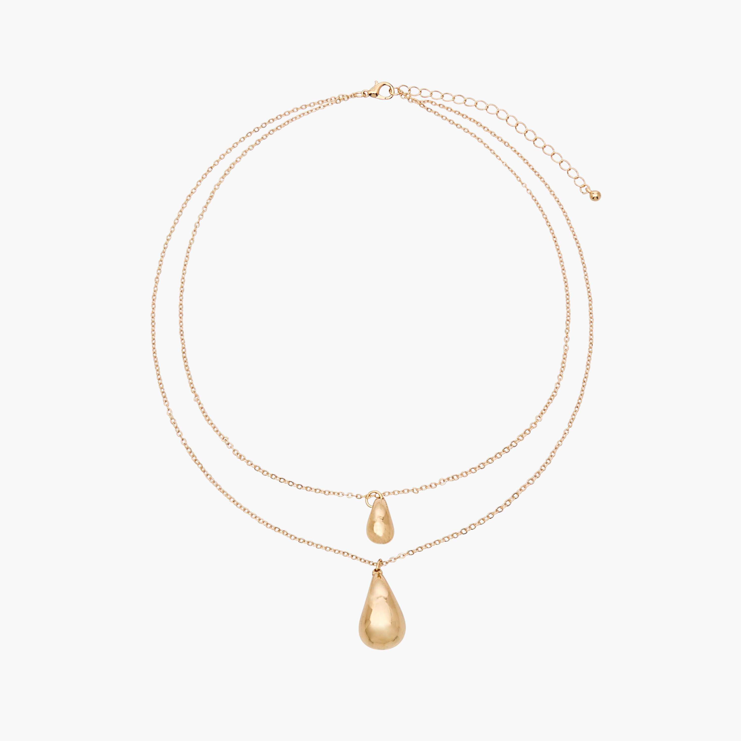 Gloo Metal Layered Pendant Necklace-women-watchesandjewellery-jewellery-necklacesandpendants-image-1