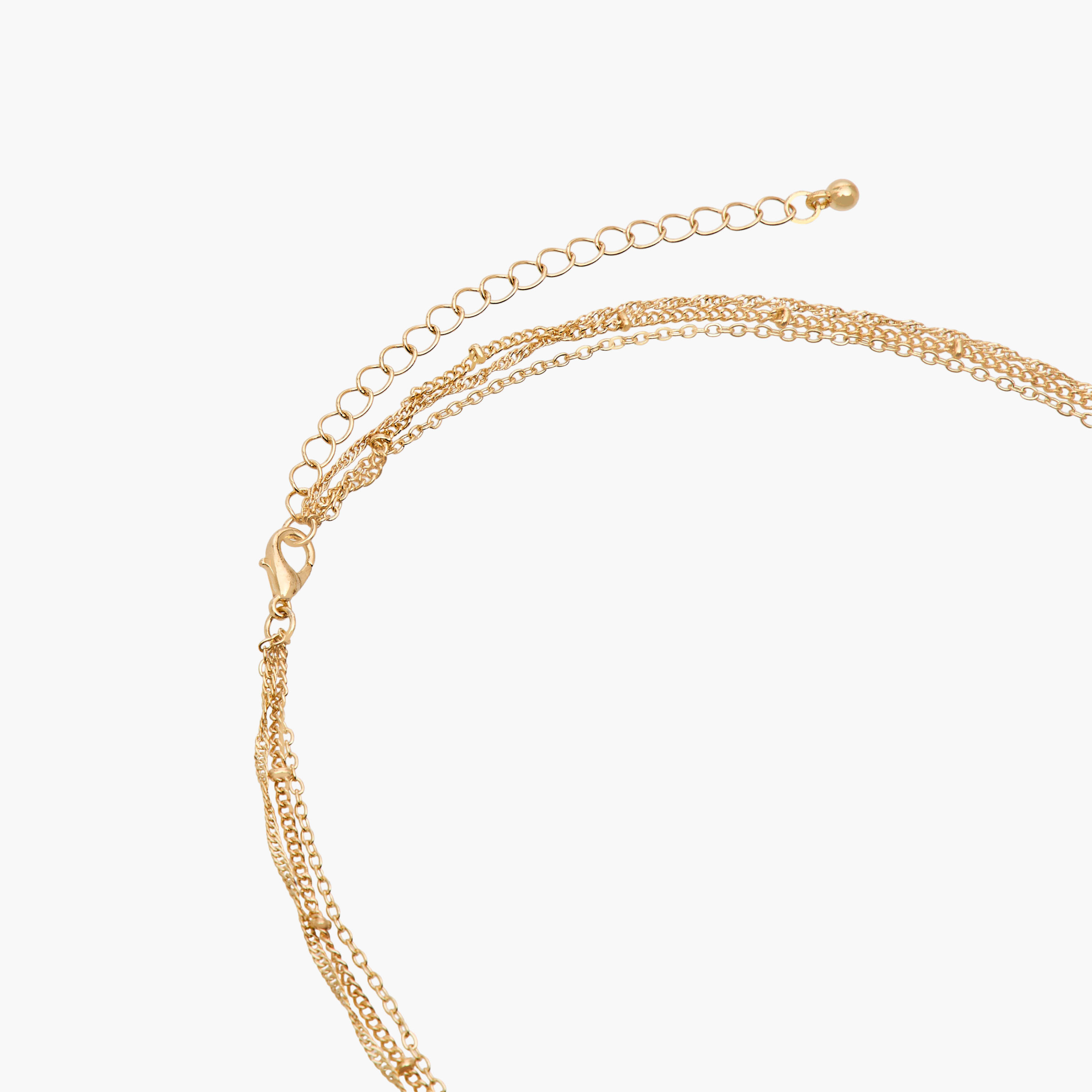 Gloo Metal Layered Pendant Necklace-women-watchesandjewellery-jewellery-necklacesandpendants-image-4