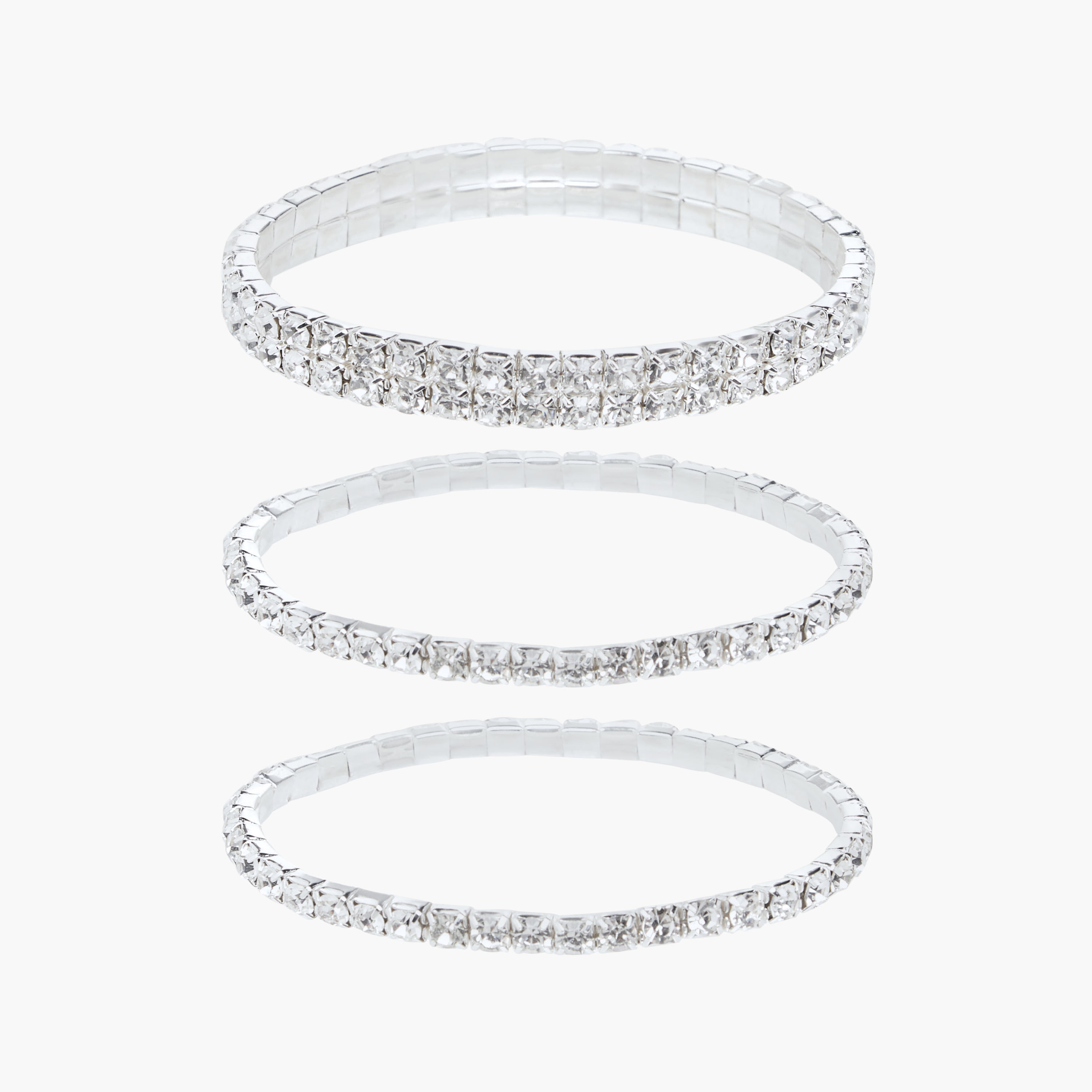 Gloo Pack of 3 Metal Embellished Bracelet-women-watchesandjewellery-jewellery-banglesandbracelets-image-1