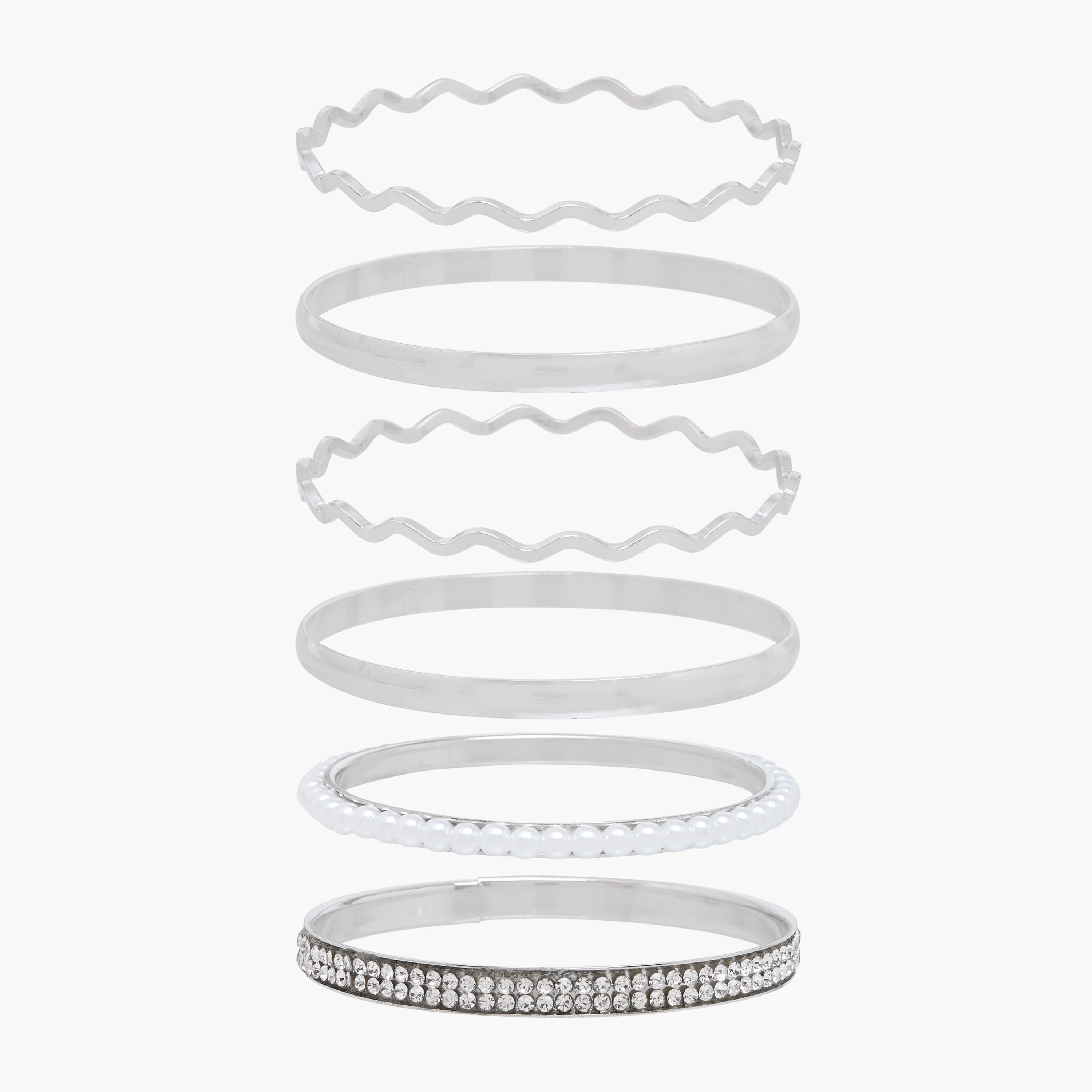 Gloo Pack of 6 Metallic Assorted Bangle-women-watchesandjewellery-jewellery-banglesandbracelets-image-1