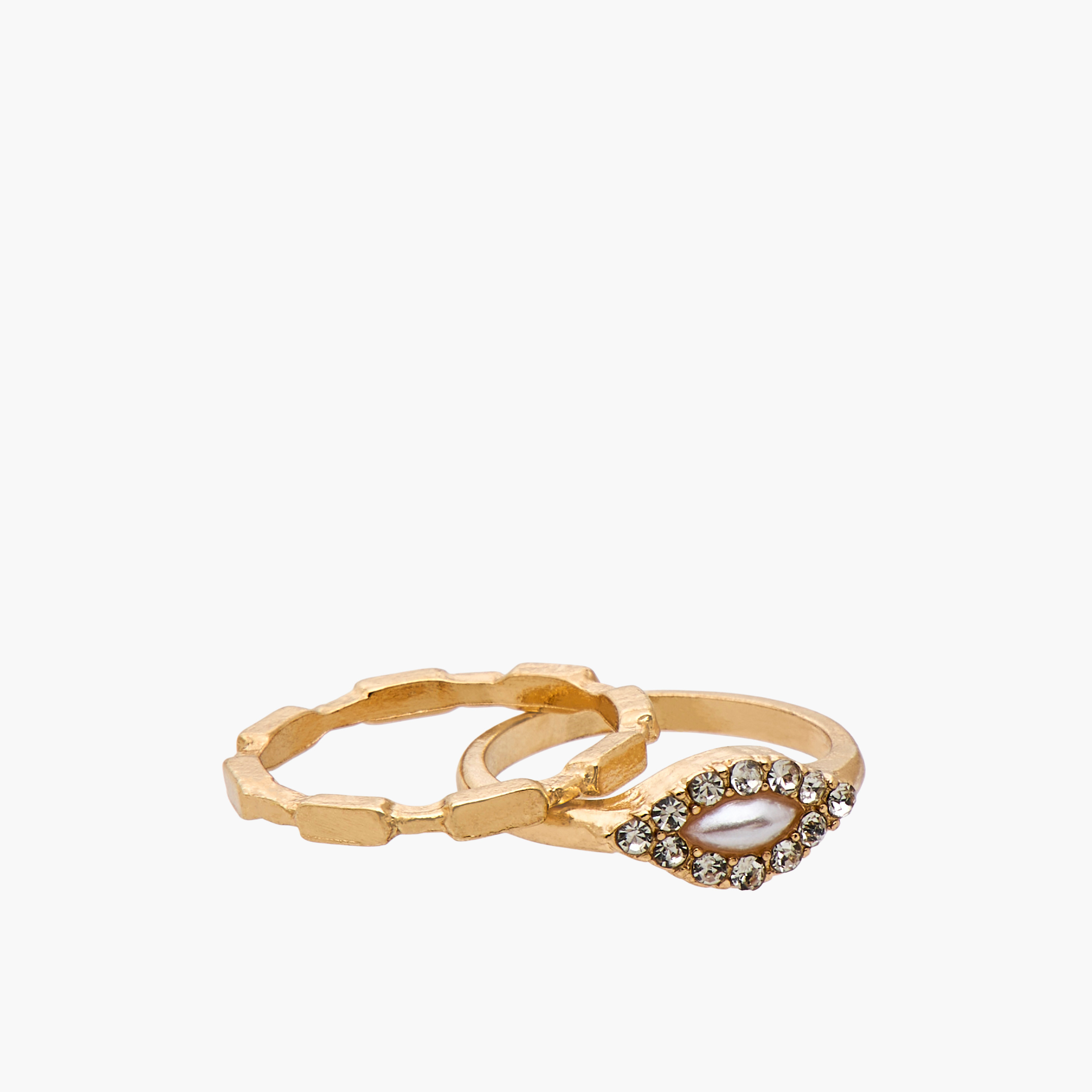 Gloo Pack of 8 Embellished Metal Ring-women-watchesandjewellery-jewellery-rings-image-5