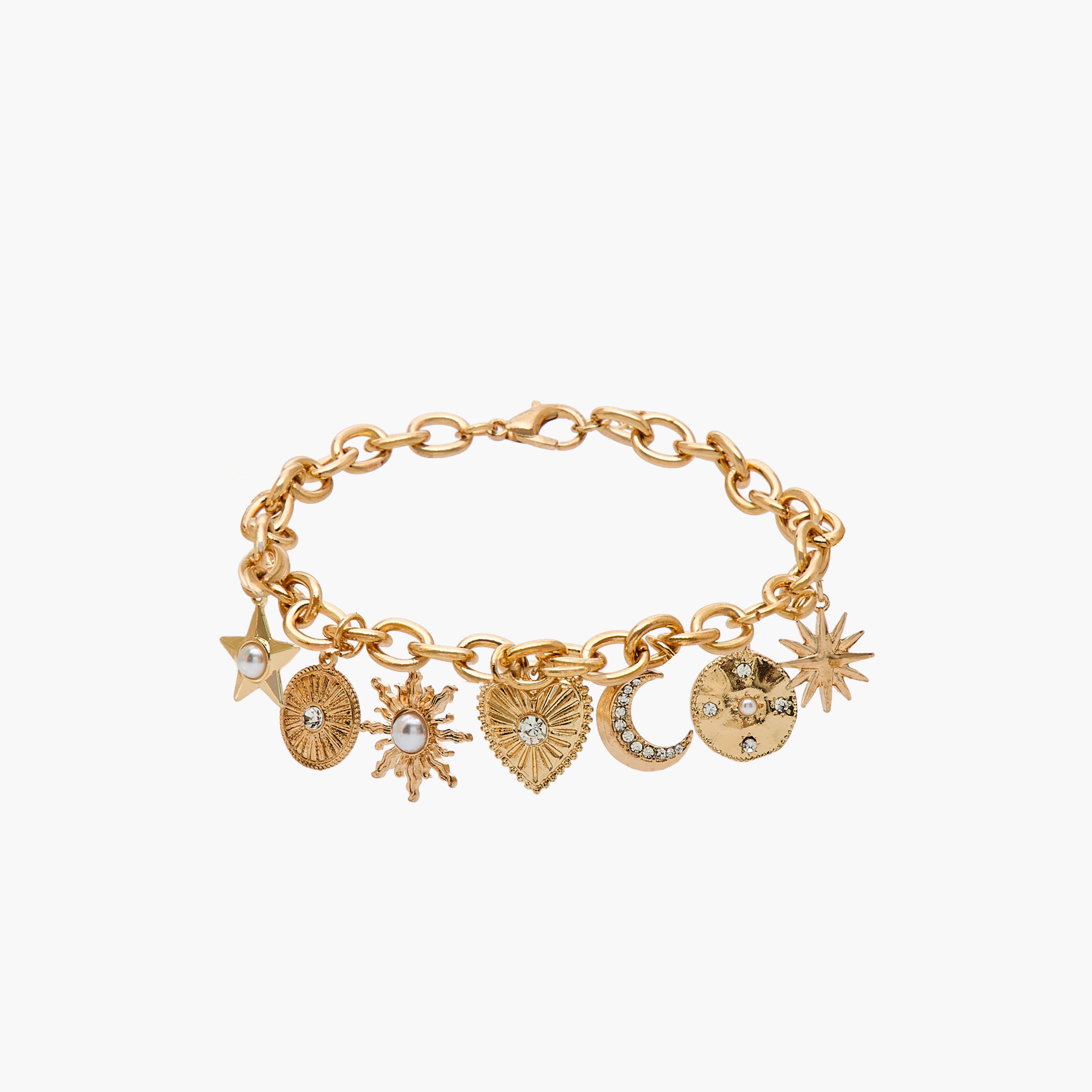 Gloo Metal Charm Bracelet-women-watchesandjewellery-jewellery-banglesandbracelets-image-1