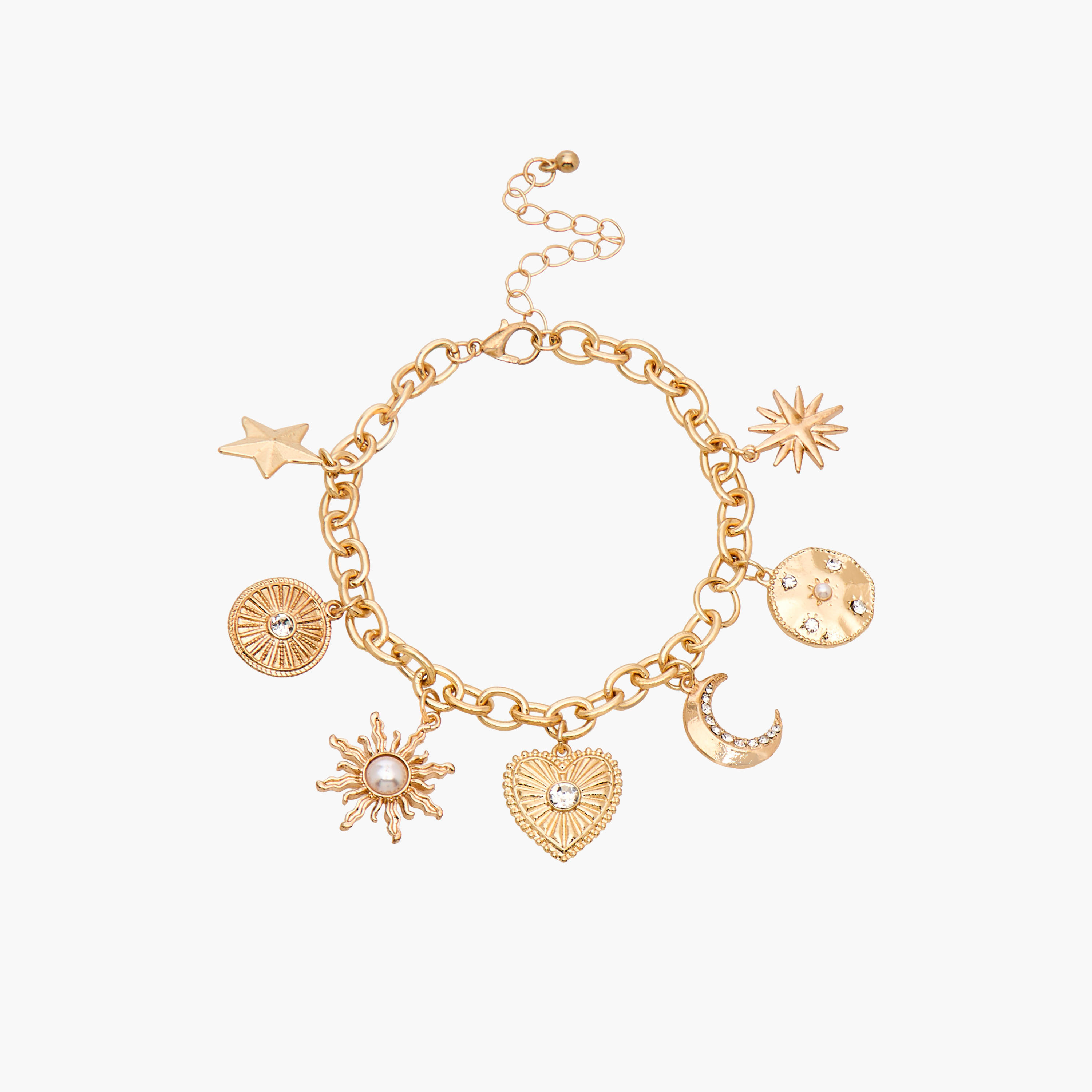 Gloo Metal Charm Bracelet-women-watchesandjewellery-jewellery-banglesandbracelets-image-2
