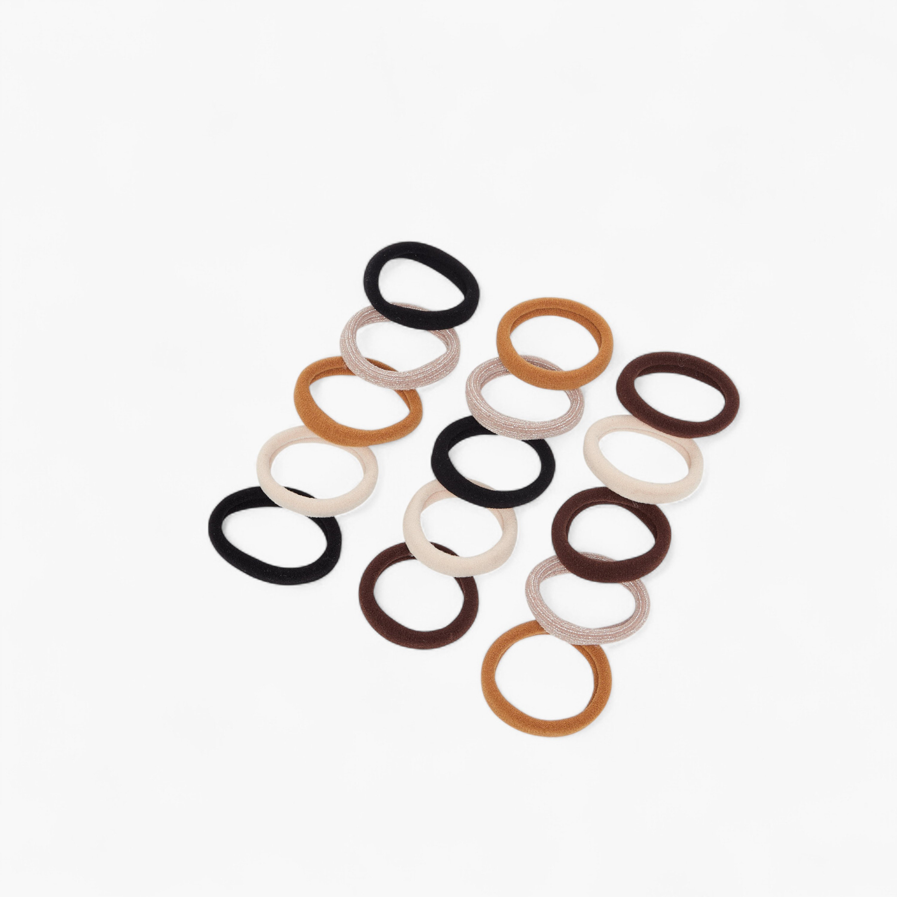 Gloo Pack of 15 Fabric Hair Tie-women-hairaccessories-bands-image-2