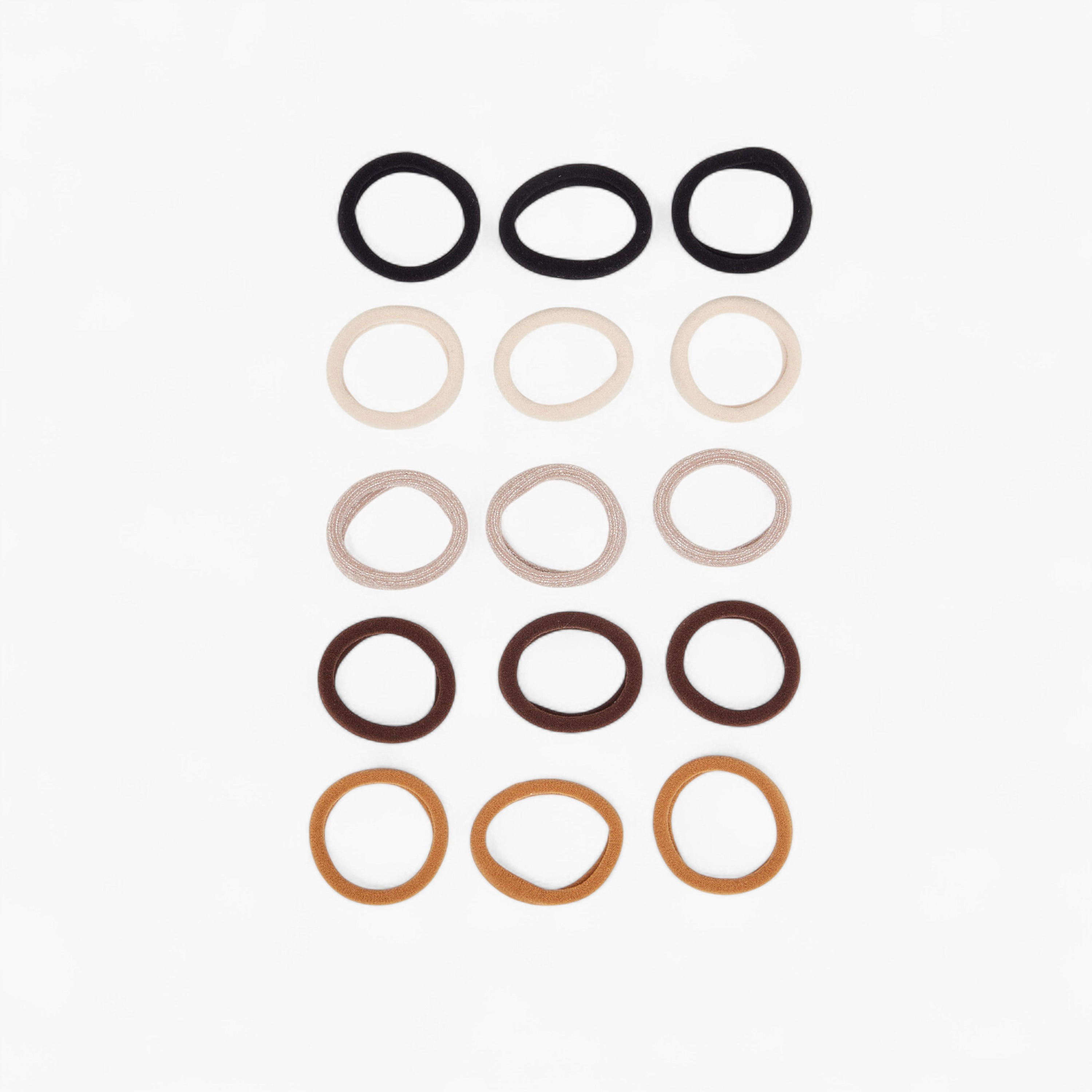 Gloo Pack of 15 Fabric Hair Tie-women-hairaccessories-bands-image-3