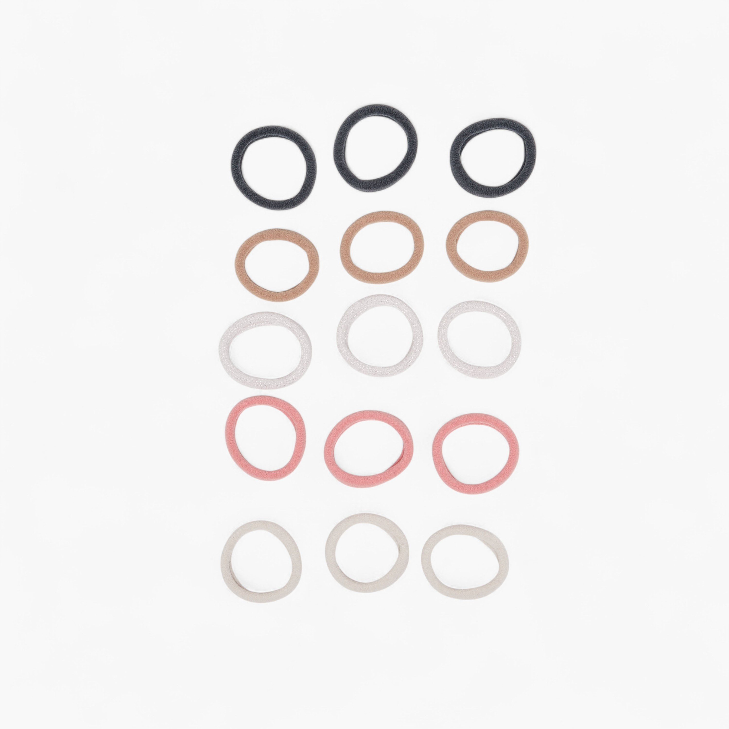 Gloo Pack of 15 Fabric Hair Tie-women-hairaccessories-bands-image-3