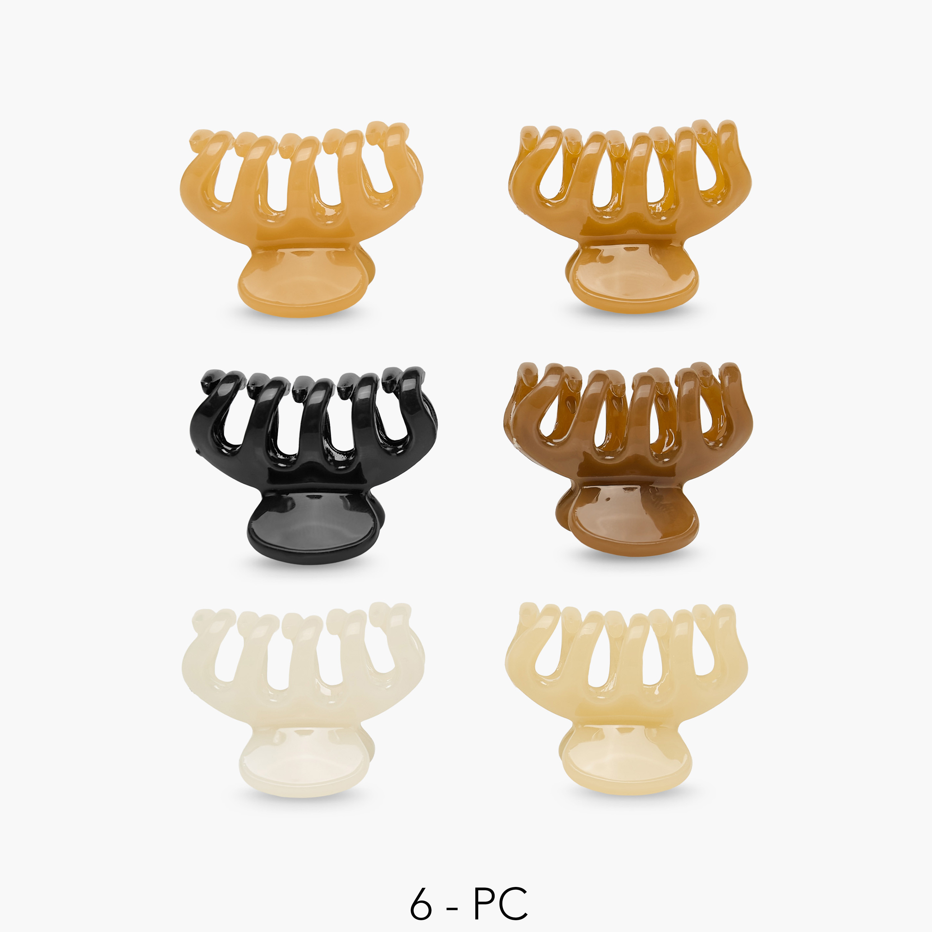 Gloo Pack of 6 Hair Clamps-women-hairaccessories-clamps-image-1