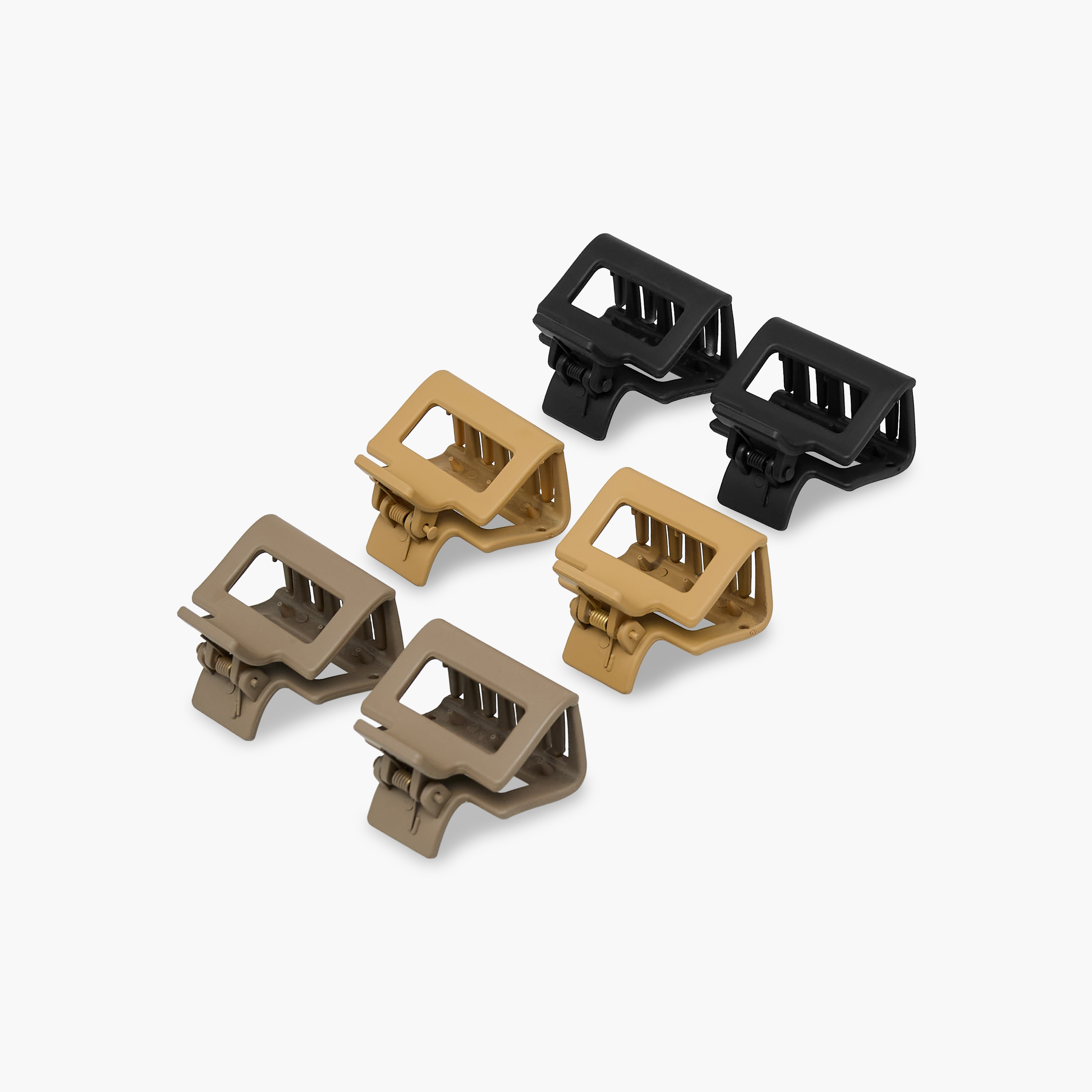 Gloo Pack of 6 Rectangle Shaped Hair Clamps-women-hairaccessories-clamps-image-5