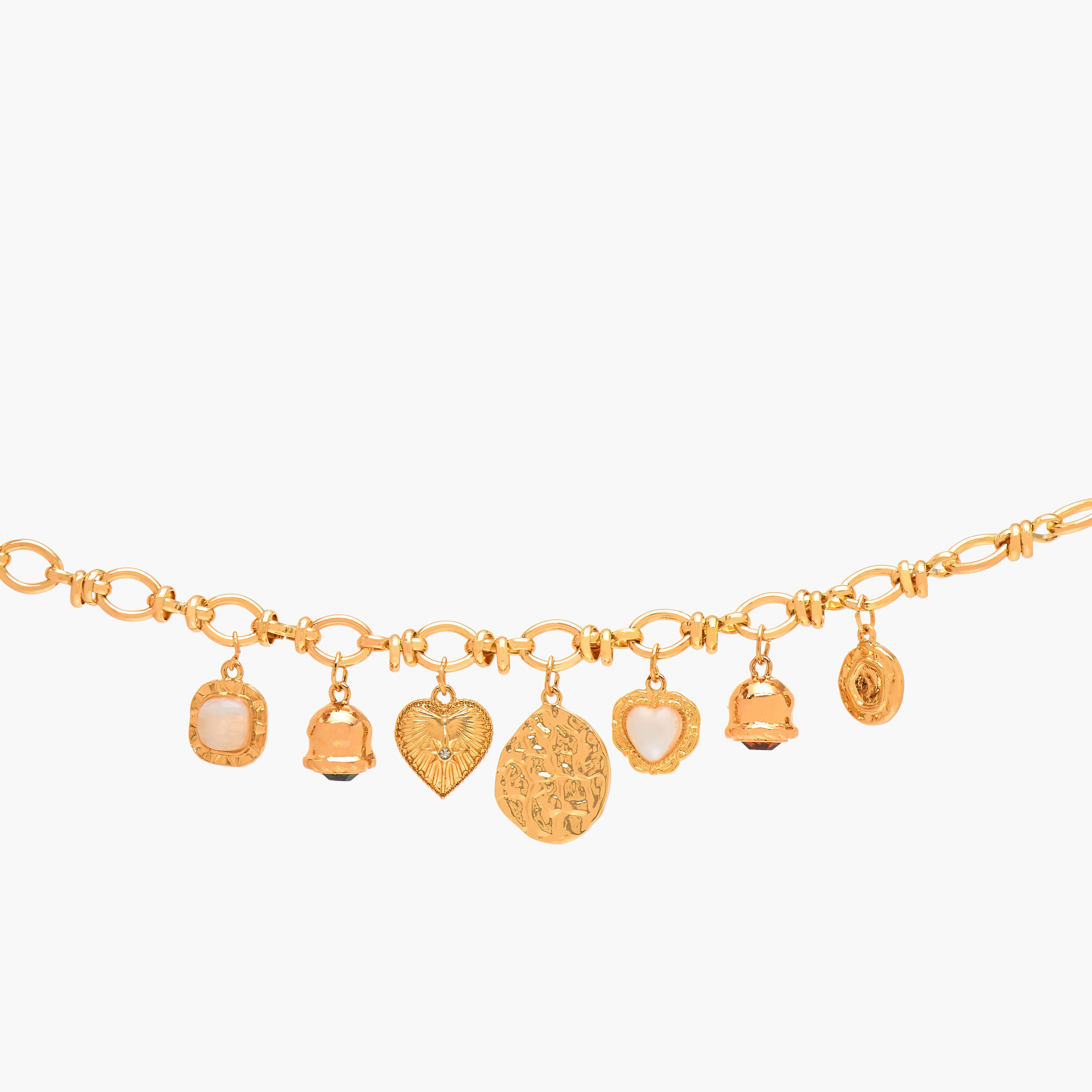Gold Tone Vintage Charm Detail Bracelet-women-watchesandjewellery-jewellery-banglesandbracelets-image-5