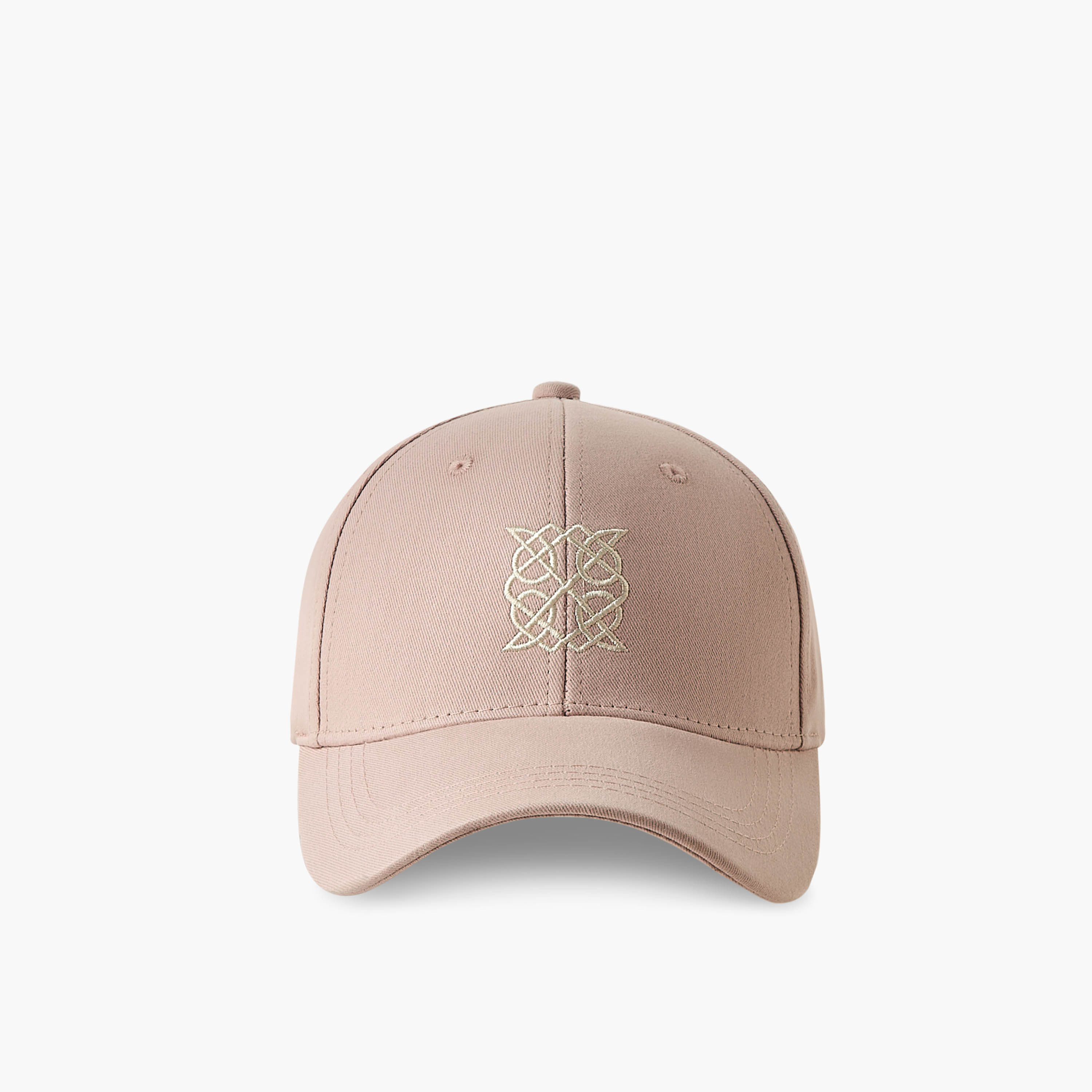 Embroidered Cap with Buckled Strap Closure-women-clothingaccessories-capsandhats-image-1