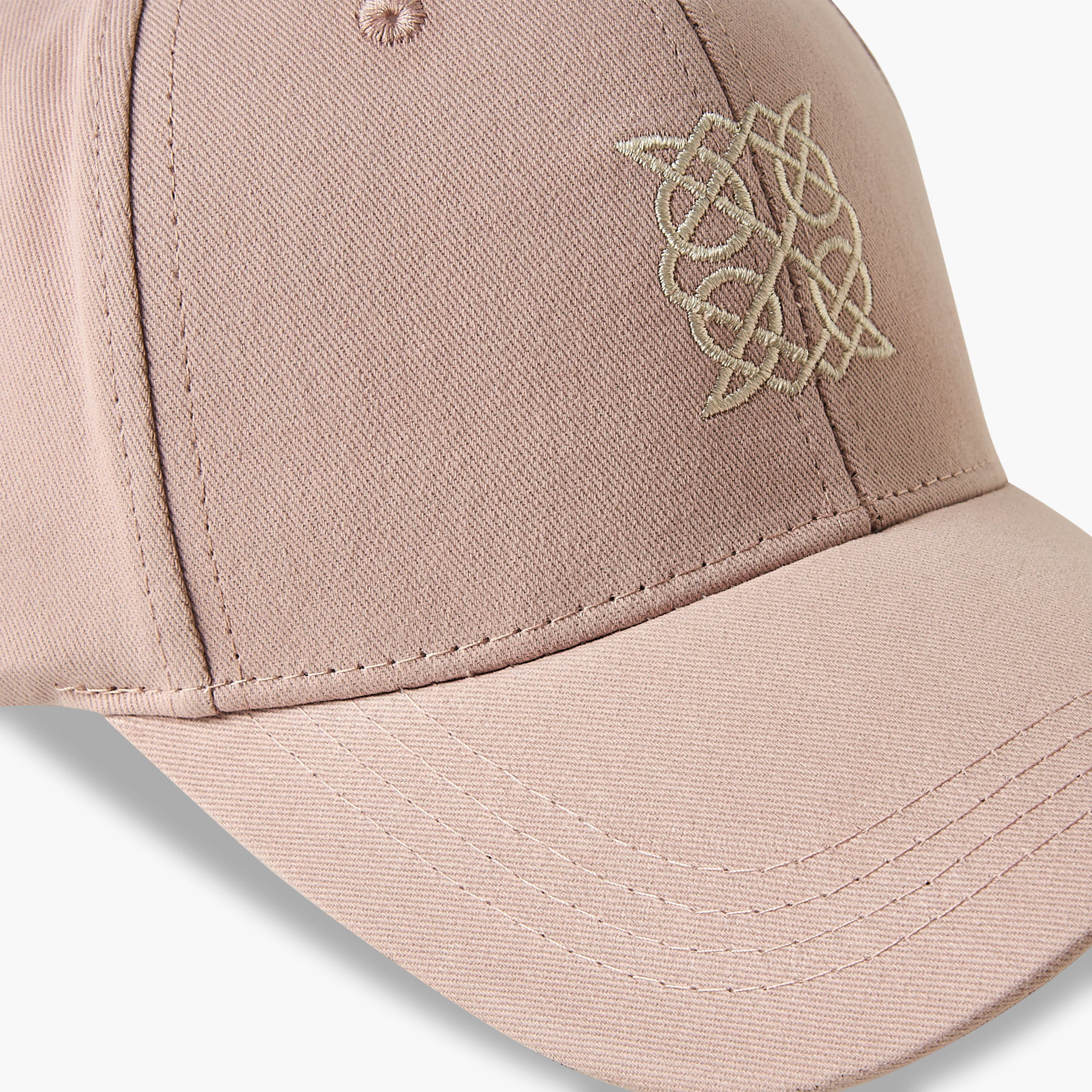 Embroidered Cap with Buckled Strap Closure-women-clothingaccessories-capsandhats-image-7