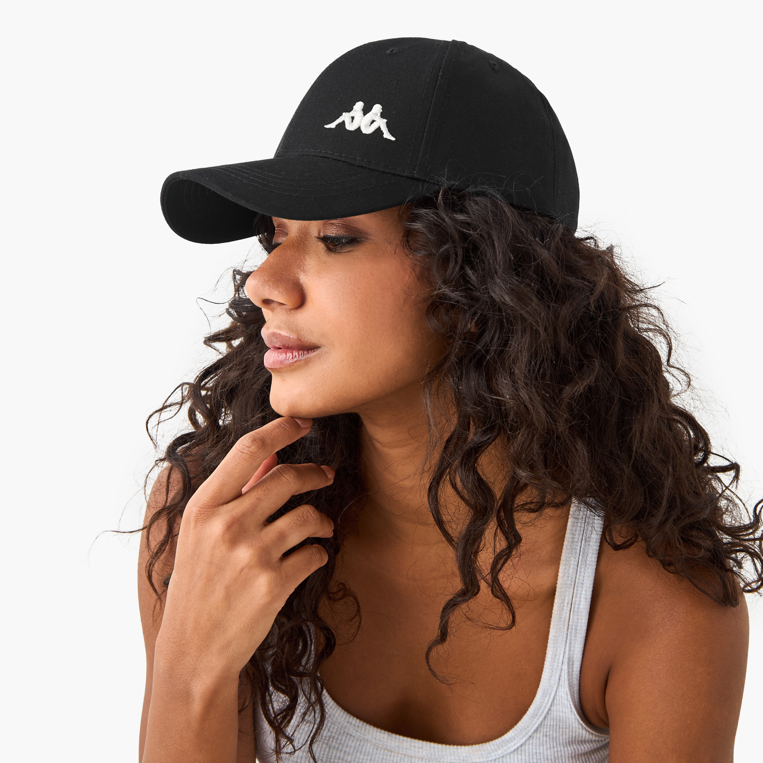 Kappa Baseball Style Cap with Buckled Strap Closure-women-clothingaccessories-capsandhats-image-2