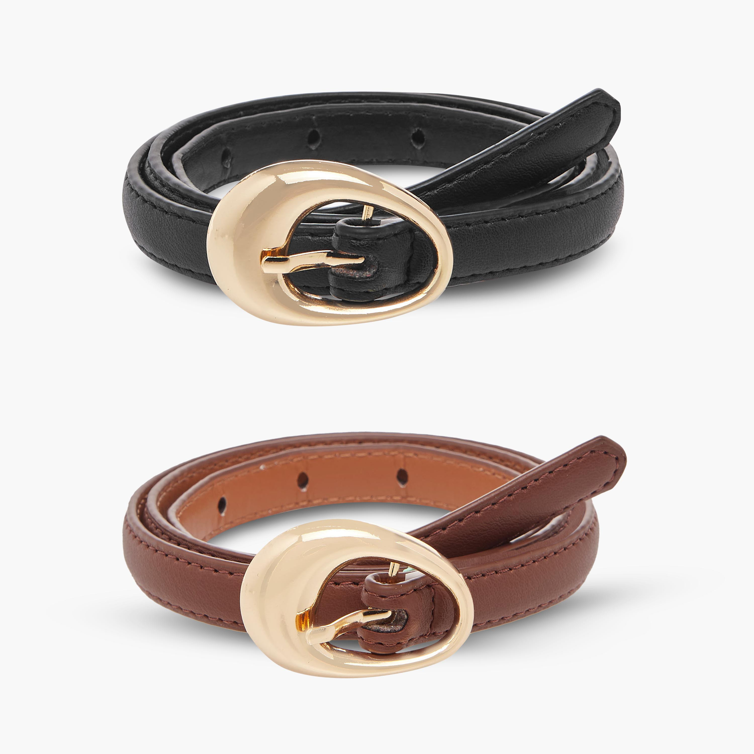 Waist Belt with Pin Buckle Closure - Set of 2-women-clothingaccessories-belts-image-1