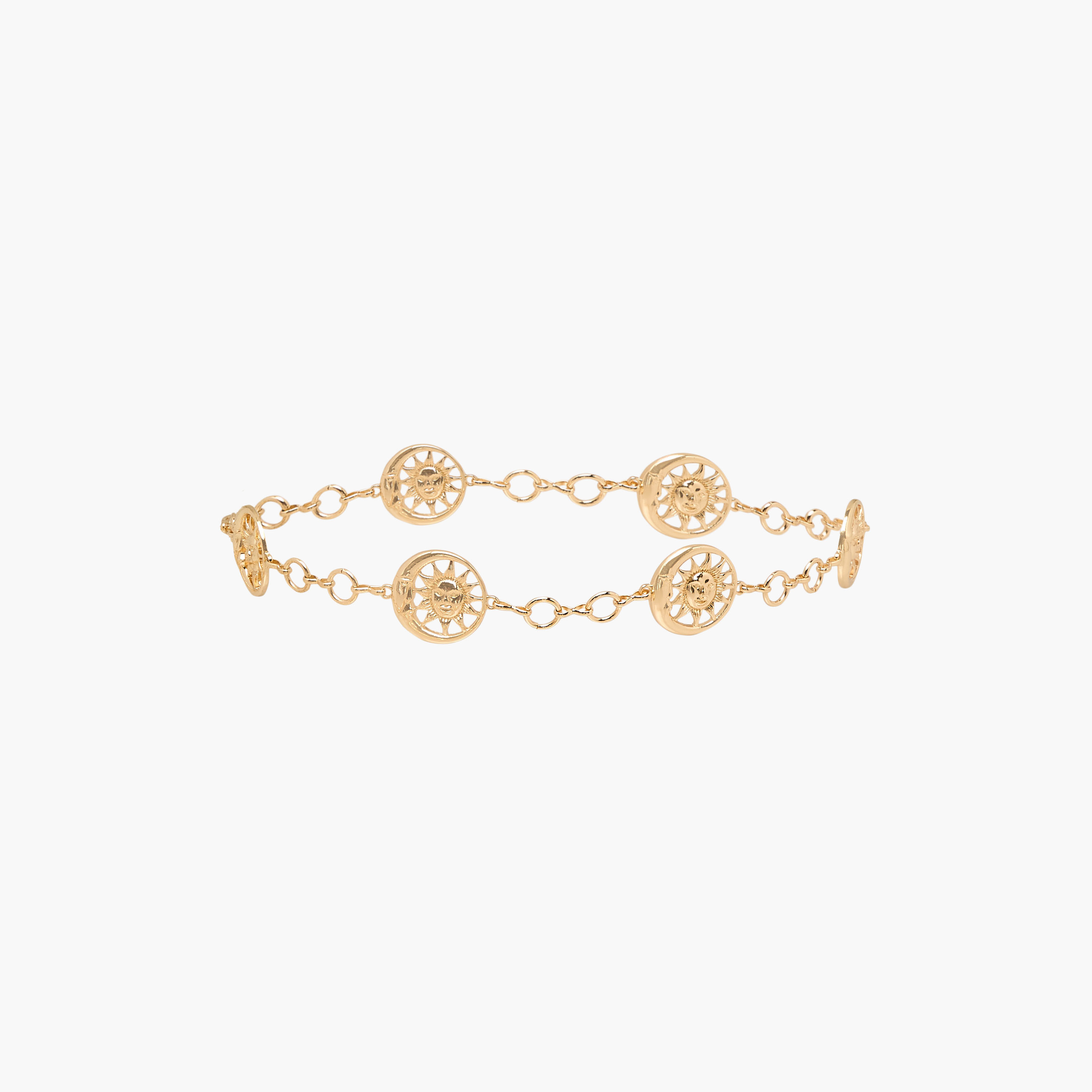 Metallic Belt with Moon Chain Design-women-clothingaccessories-belts-image-1